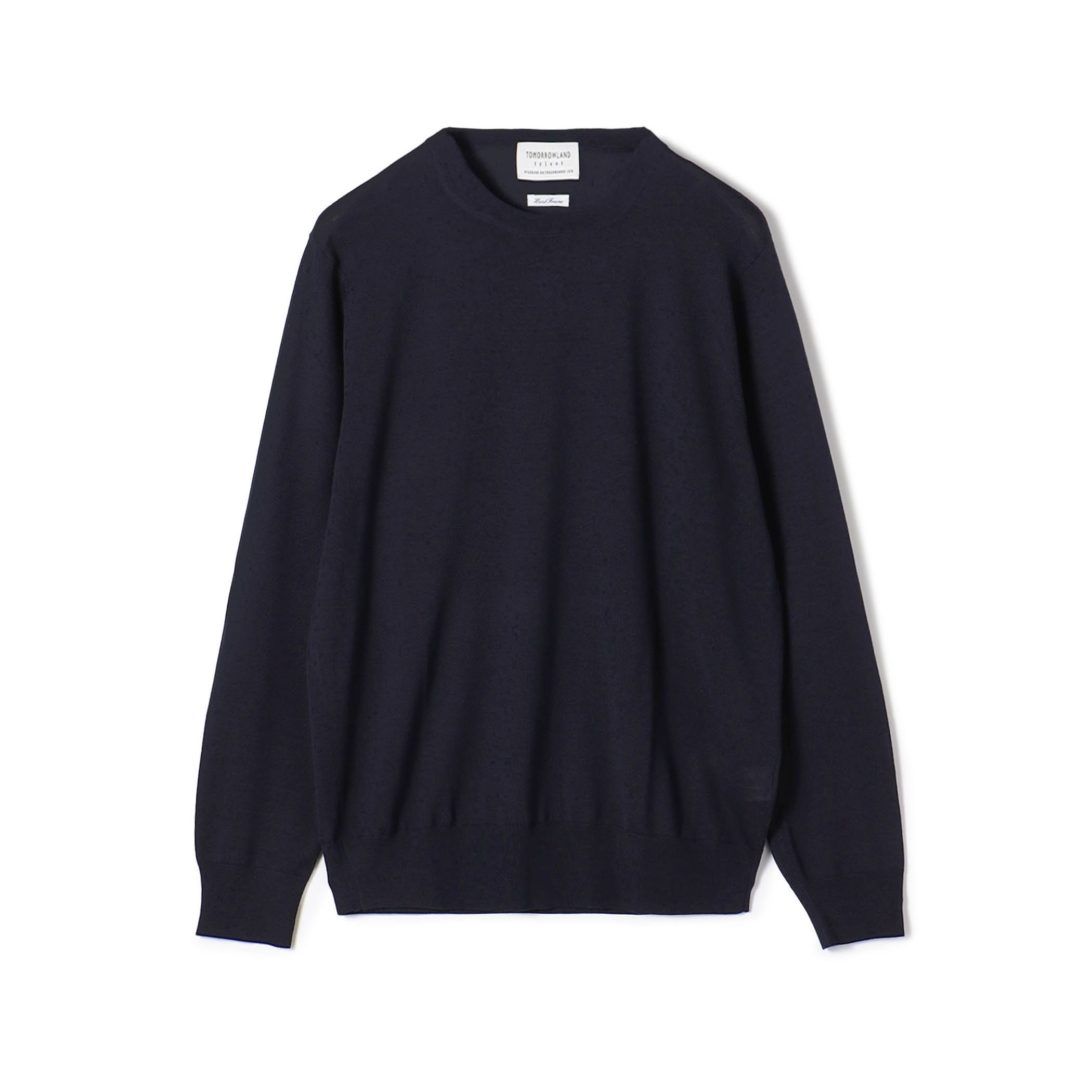 TOMORROWLAND TRICOT スーパーファインメリノウール クルーネックプルオーバー S WOOL