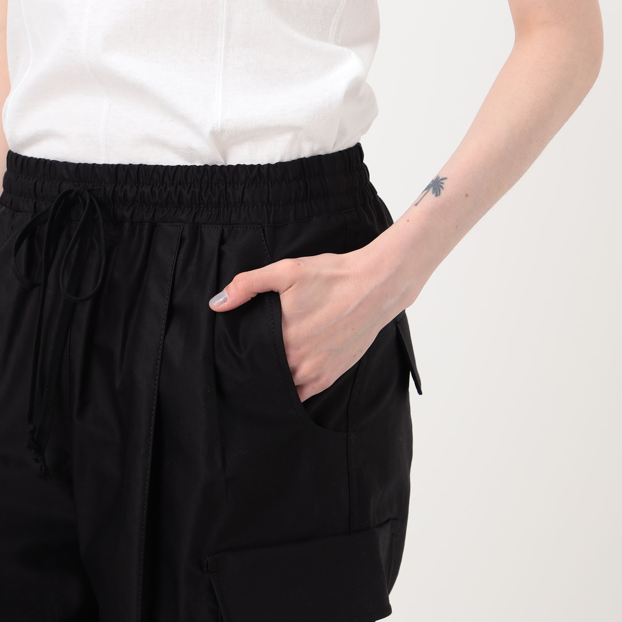 Mame Kurogouchi Cotton High Waisted Cargo Trousers コットン ワイド