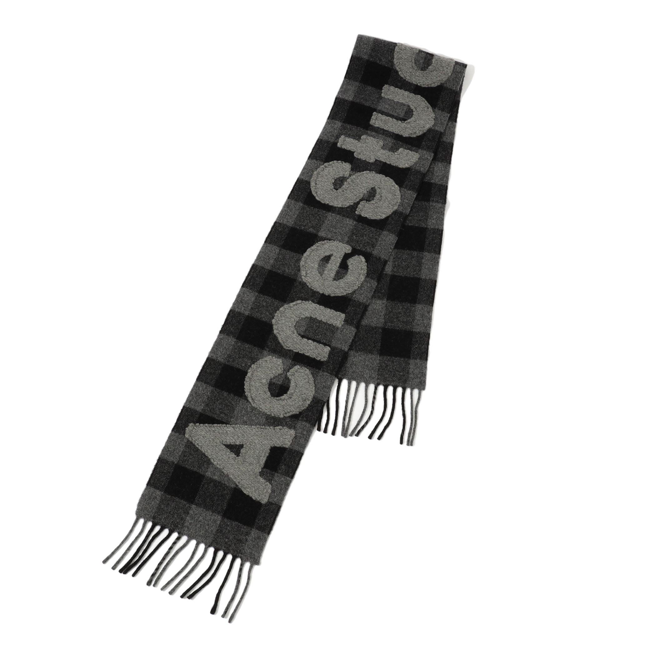 Acne Studios チェックロゴストール