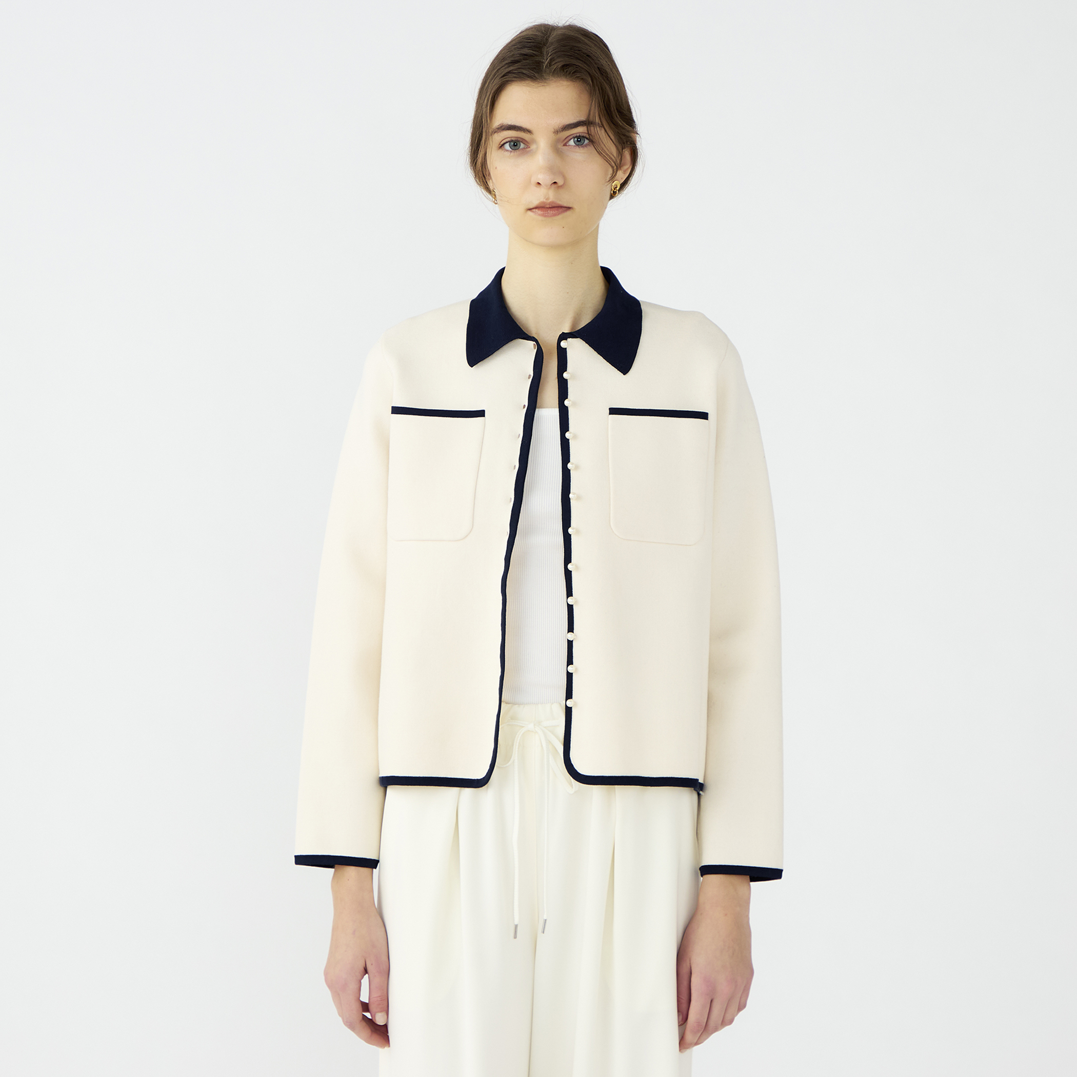 パールコンビ シャツカーディガン｜トゥモローランド 公式通販