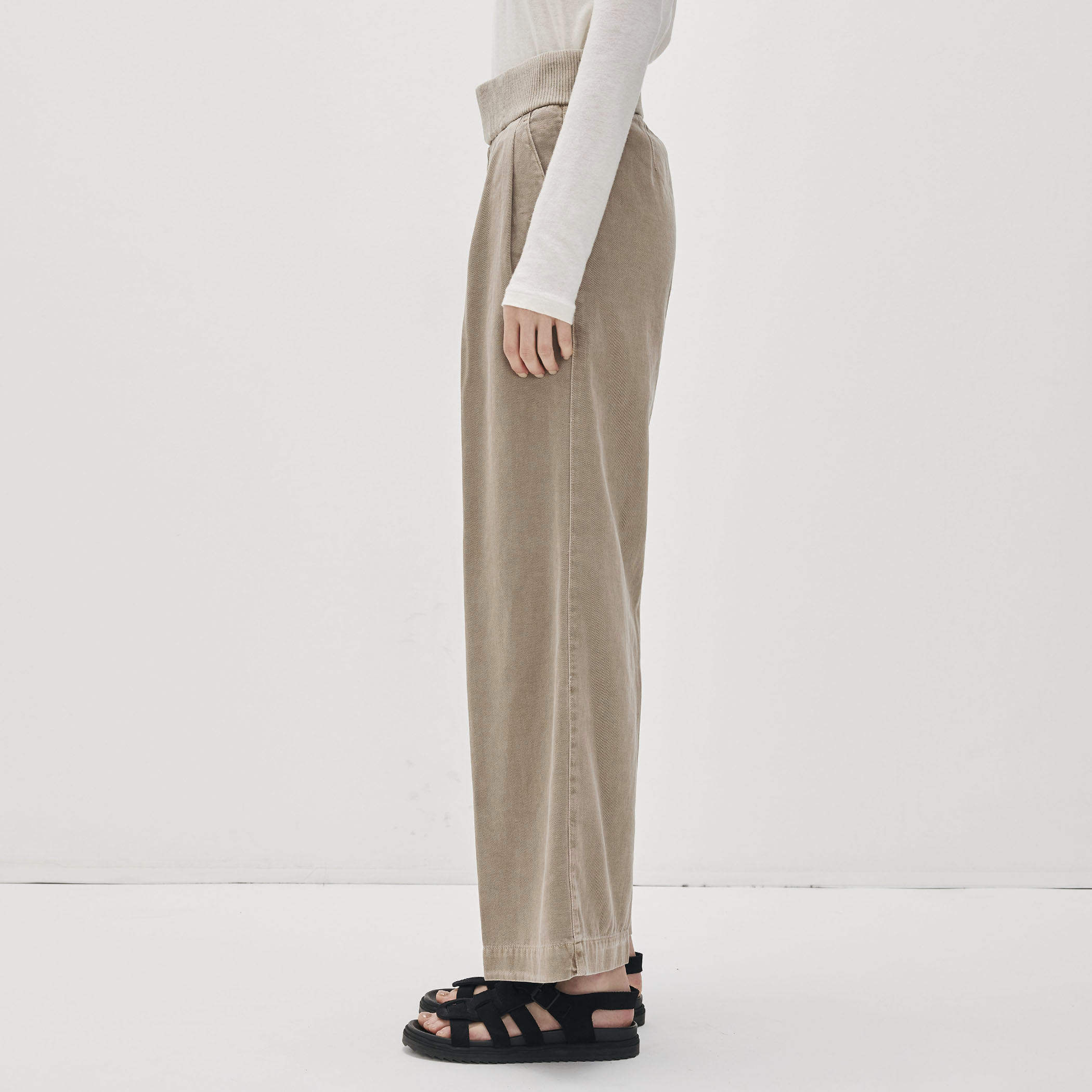 トゥモローランド マカフィーゆったりウエストリボン上質リネンジャケット♪ リネンブレンド ジャンプスーツ WTLS6723｜トゥモローランド 公式通販