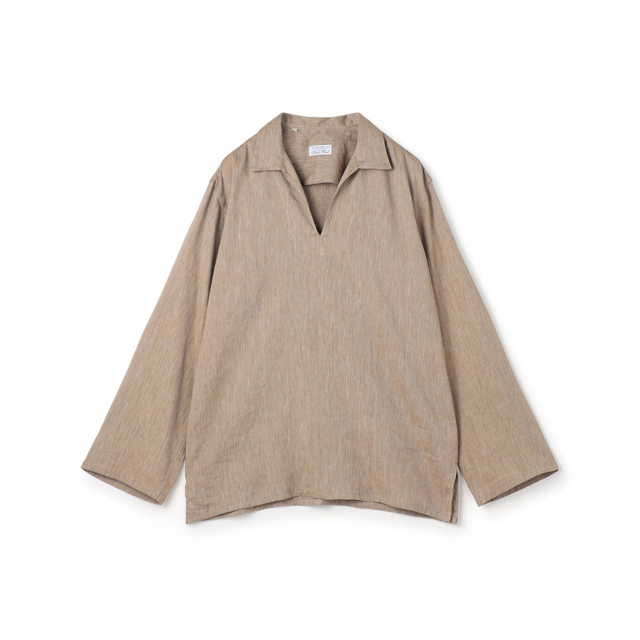 【別注】Salbatore Piccolo HAVANA コットンリネン プルオーバーロングスリーブ カプリシャツ