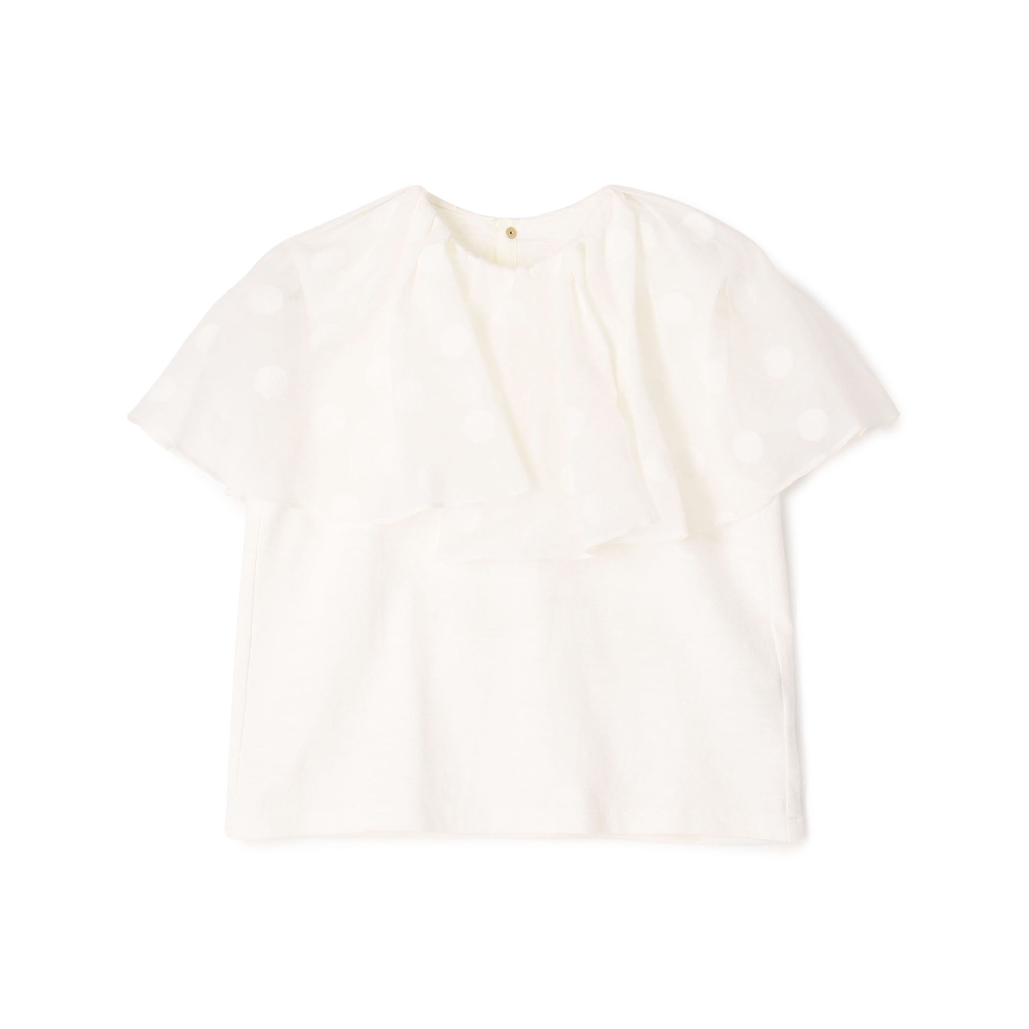 スラブジャージー ドットケープカラープルオーバー