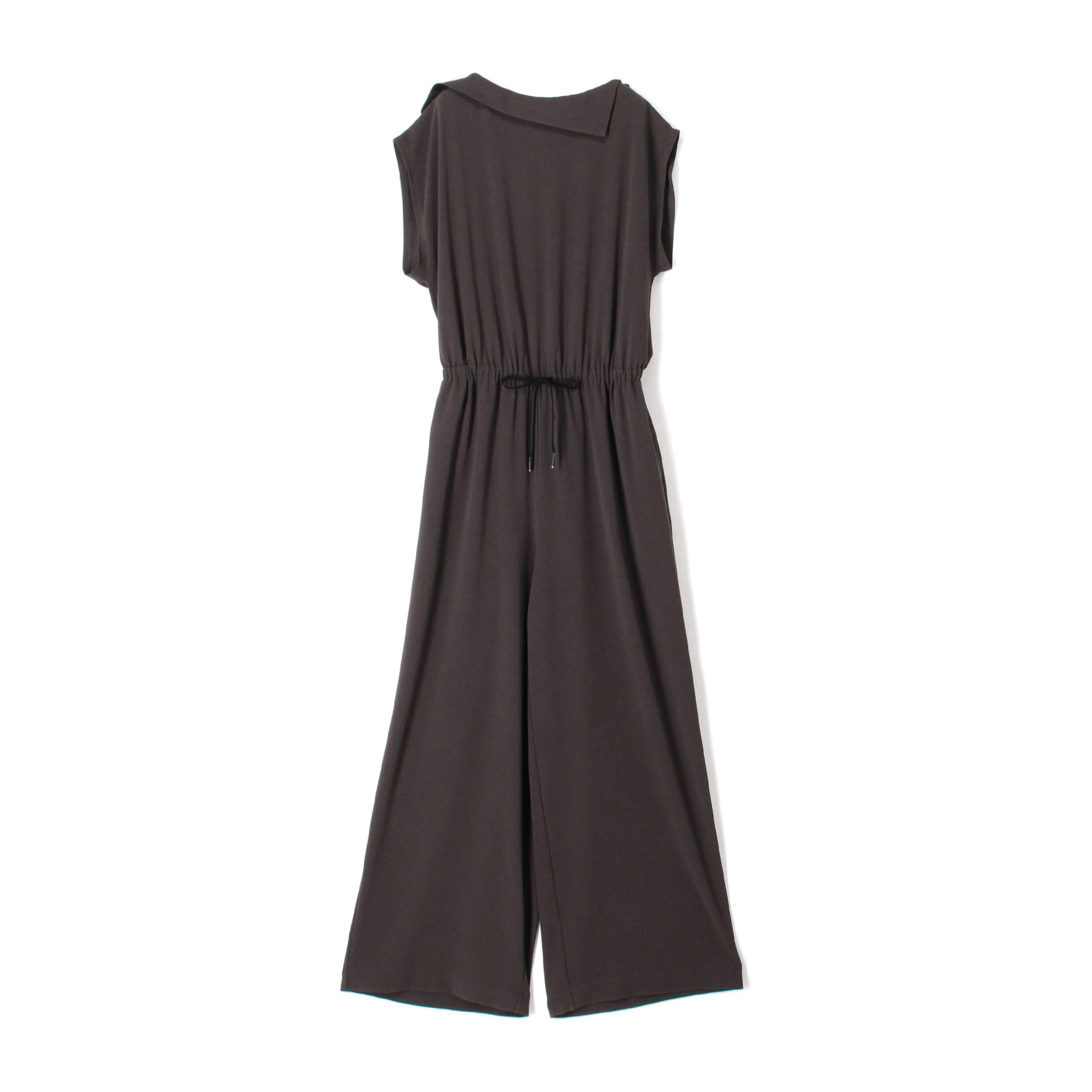 【WEB先行予約】ジャージーライクジョーゼット アシメカラーオールインワン