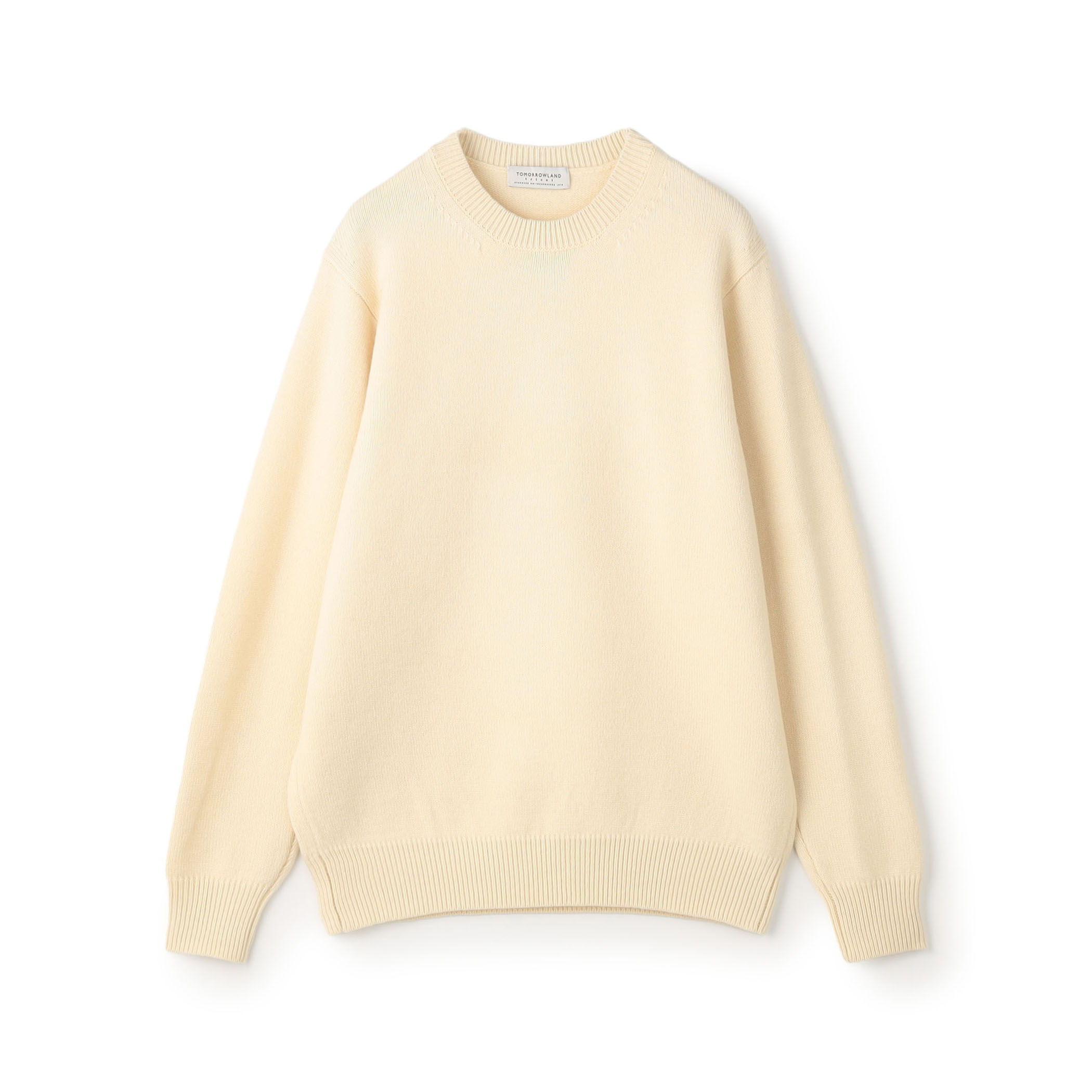 【WEB先行予約】TOMORROWLAND tricot ラムズウール クルーネックニット