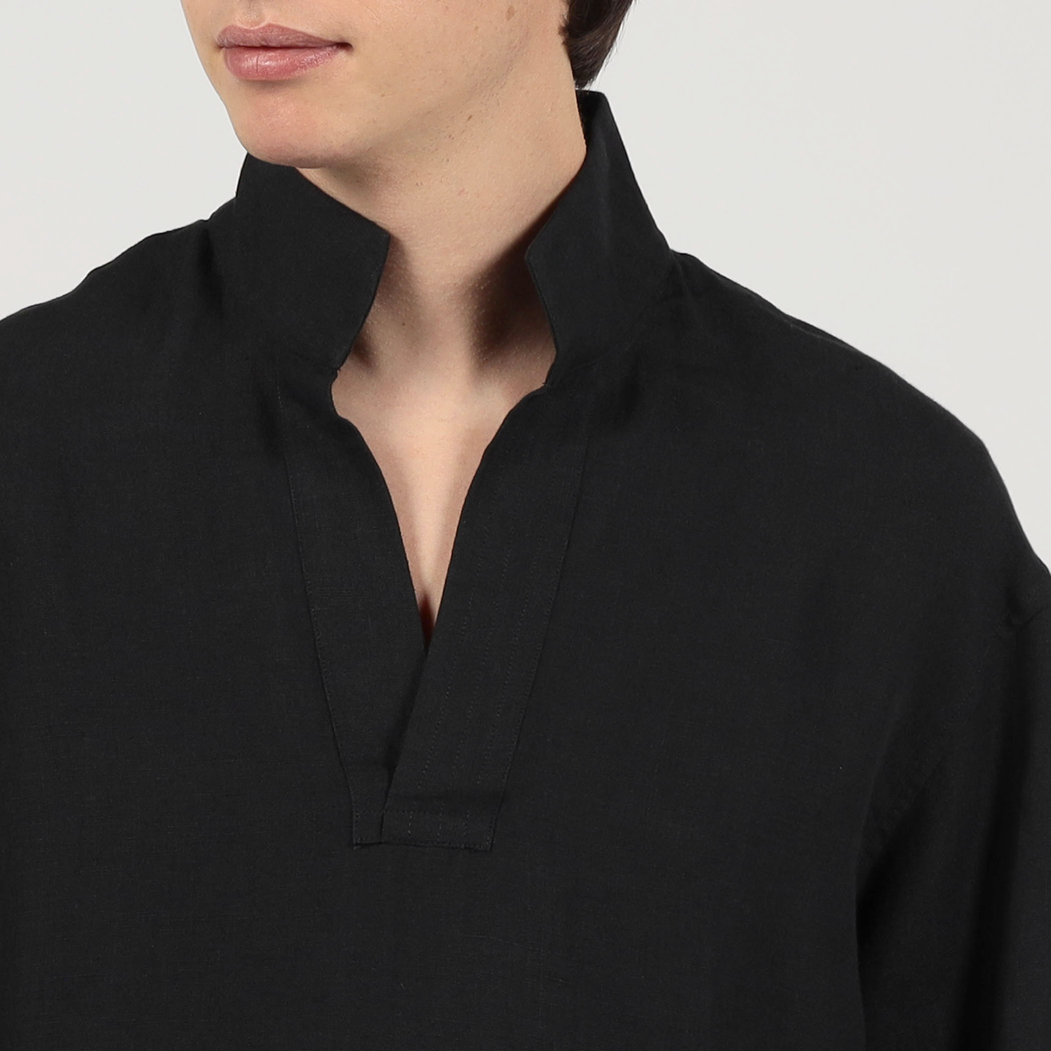 BOURRIENNE SCULPTEUR プルオーバーシャツ 別注】BOURRIENNE SCULPTEUR リネン プルオーバーシャツ