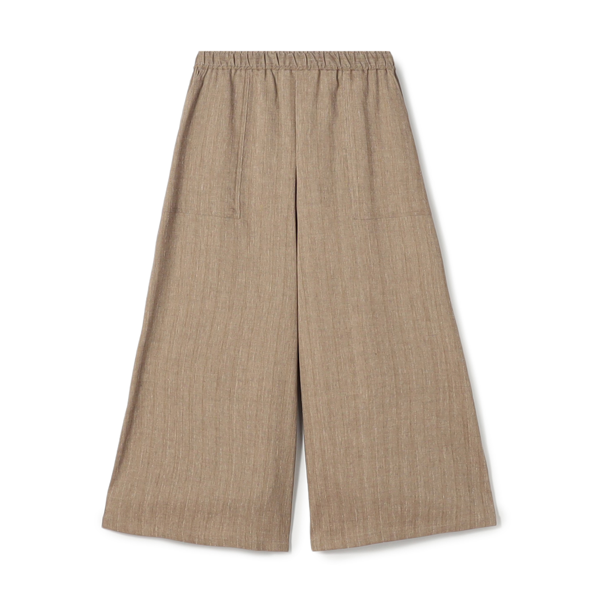 リノシャンブレーストライプ ワイドギャザーパンツ