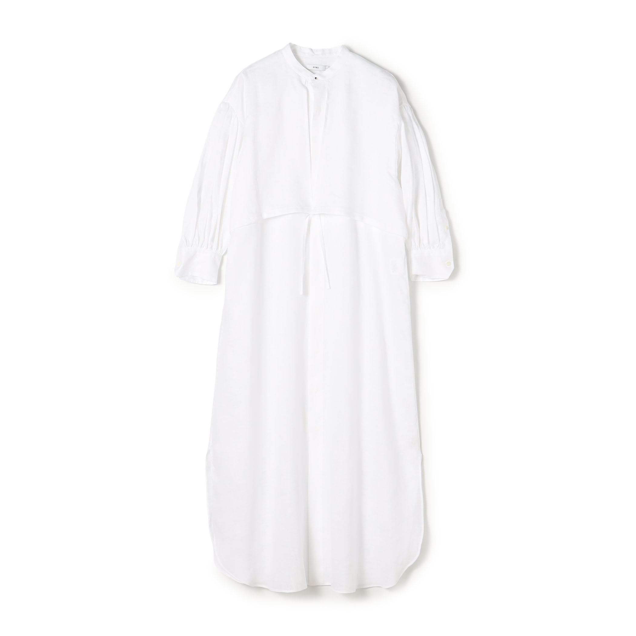 HYKE LINEN BALLOON SLEEVE DRESS リネンワンピース
