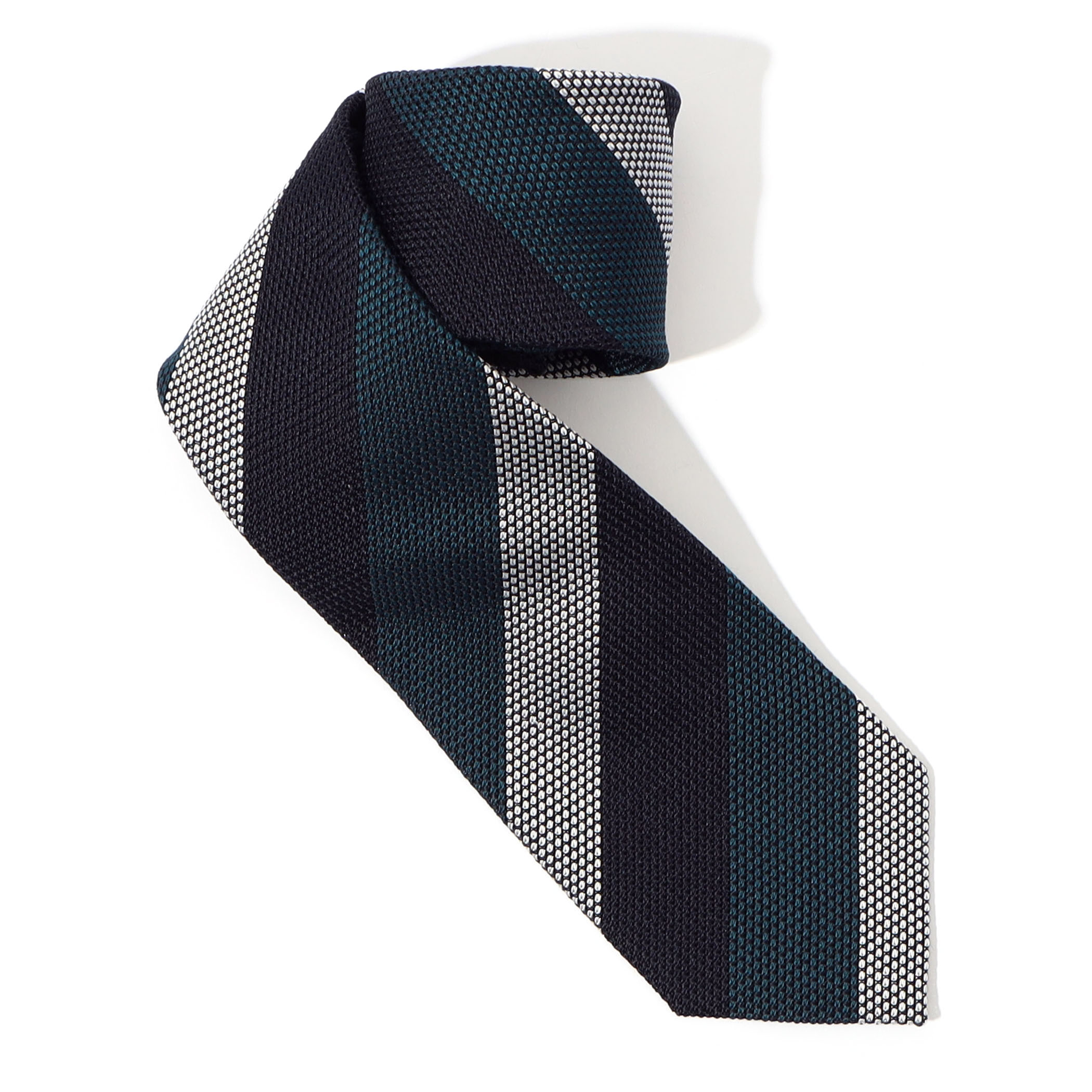 TOMORROWLAND シルクジャガード レジメンタルストライプネクタイ