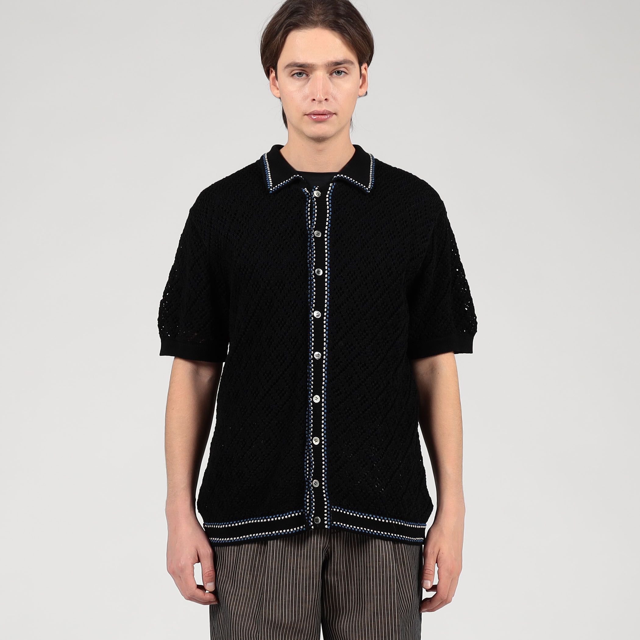 Raffa Molina ニットポロシャツ サイズS セール】 【別注】Raffa Molina コットン ニットポロシャツ