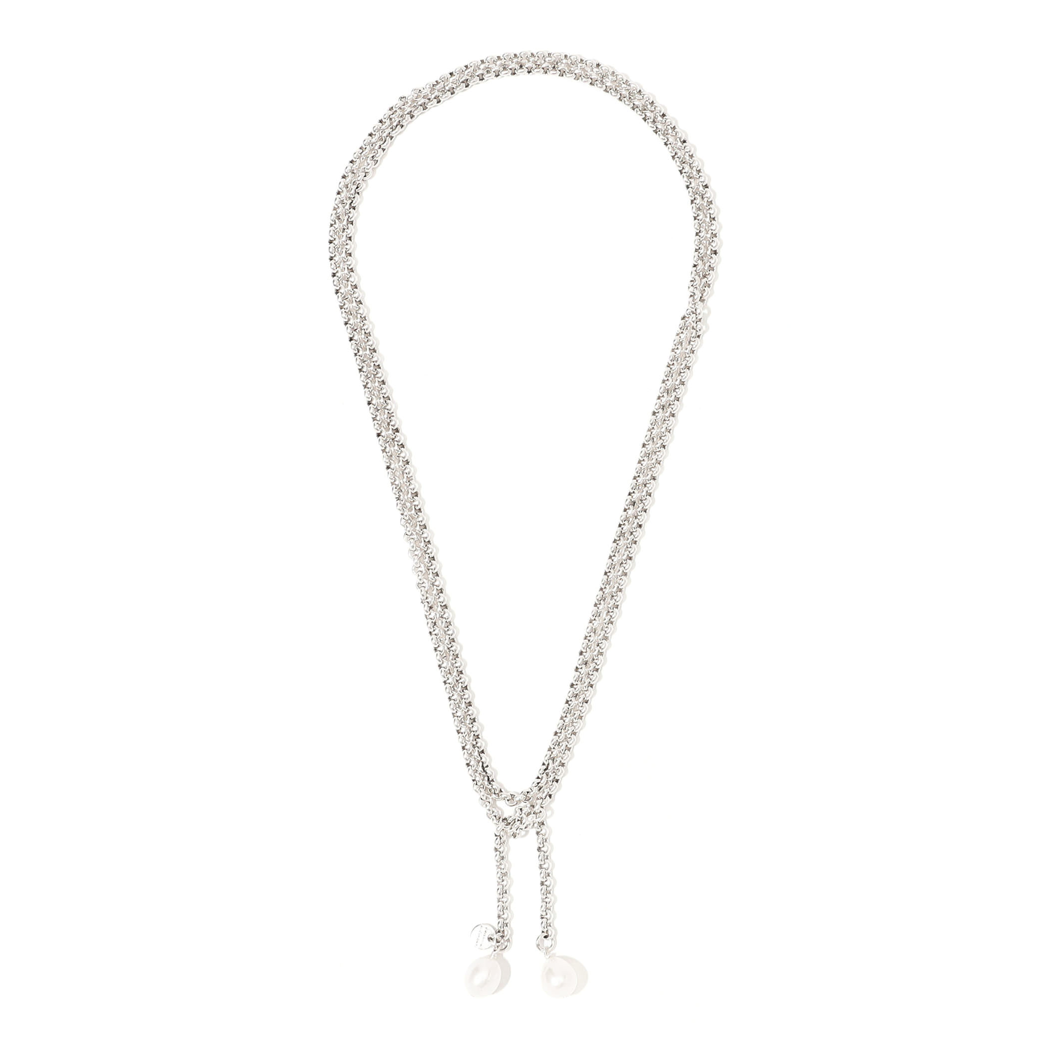 PHILIPPE AUDIBERT Stow long シルバーネックレス