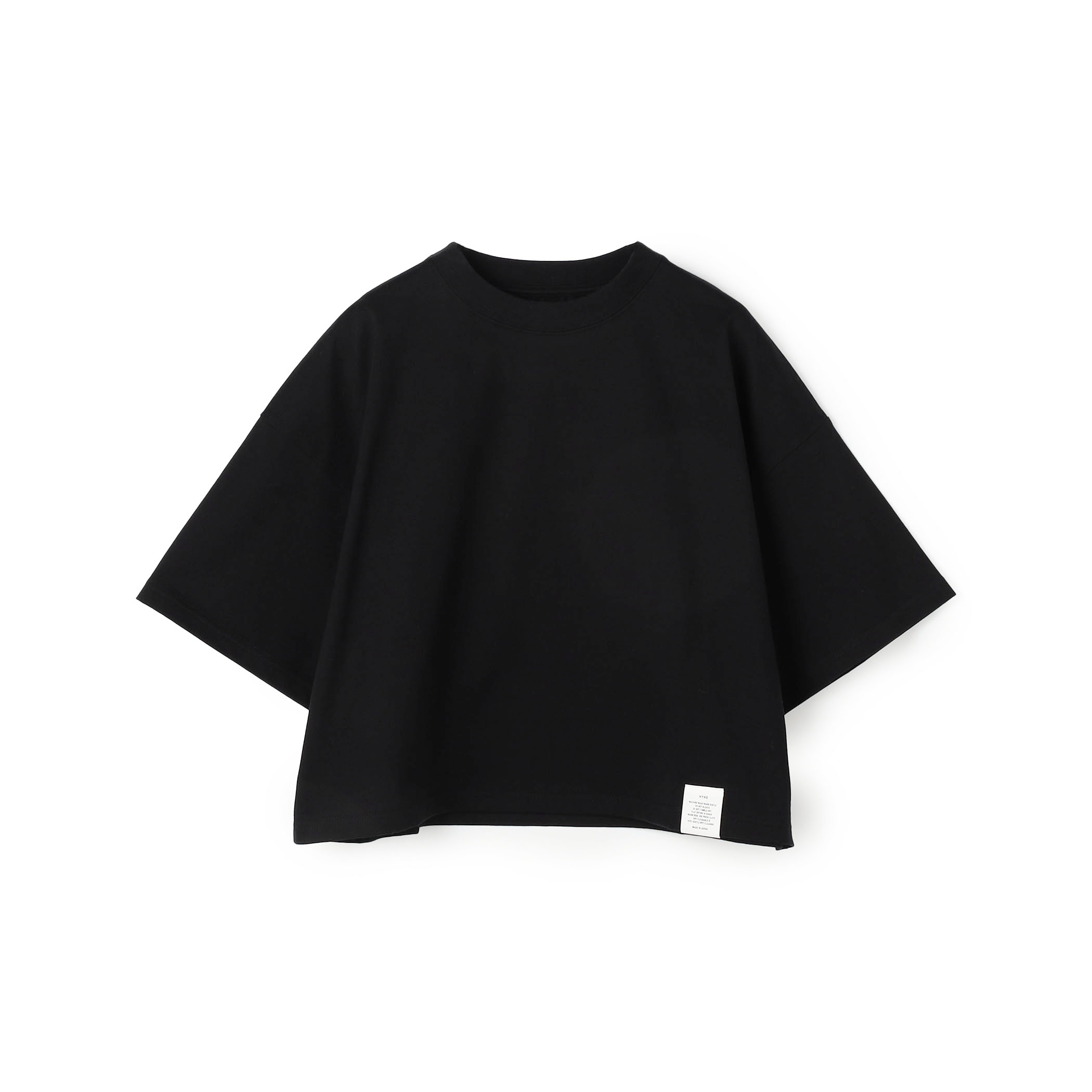 HYKE CROPPED SHORT-SLV TEE
