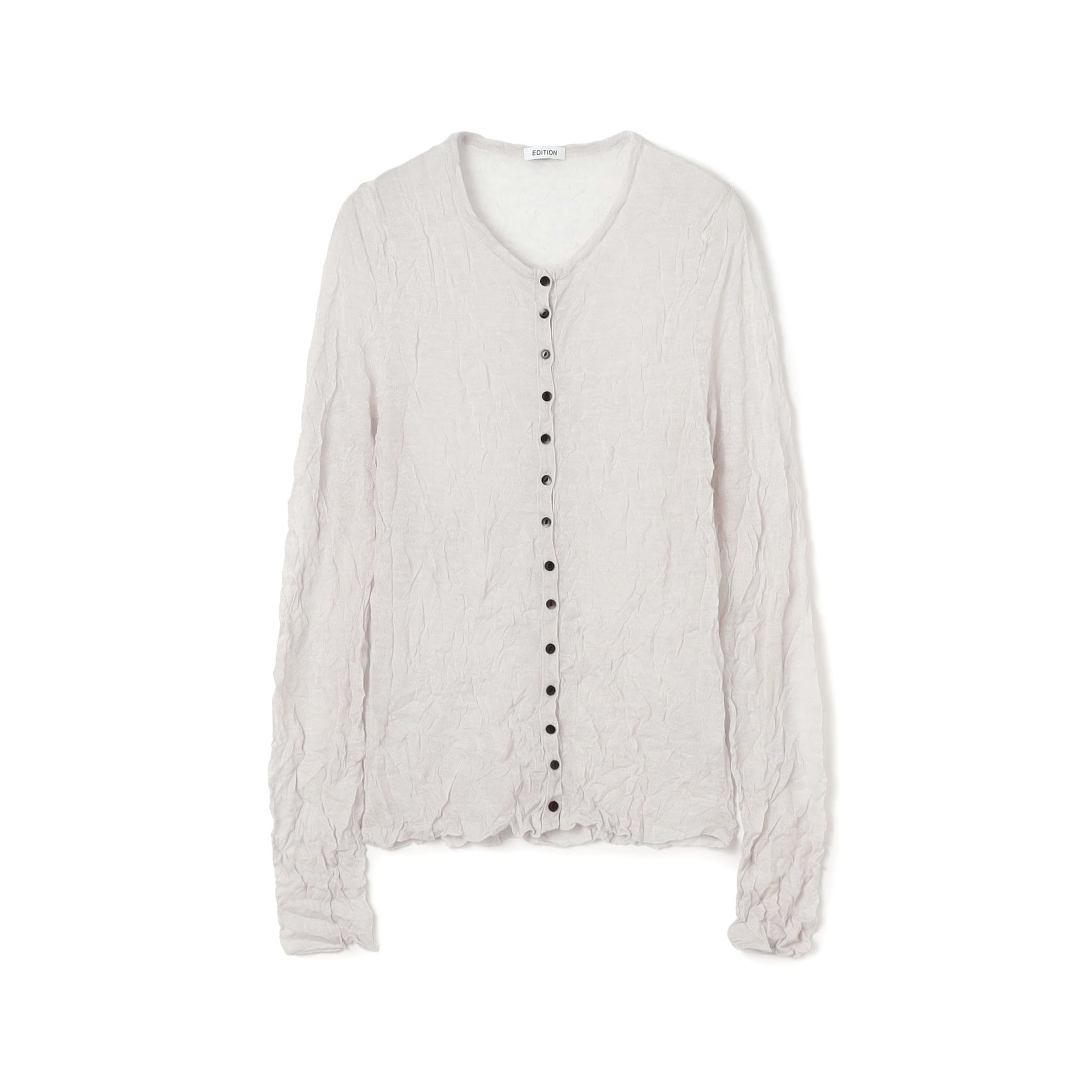 プリーツニット カーディガン