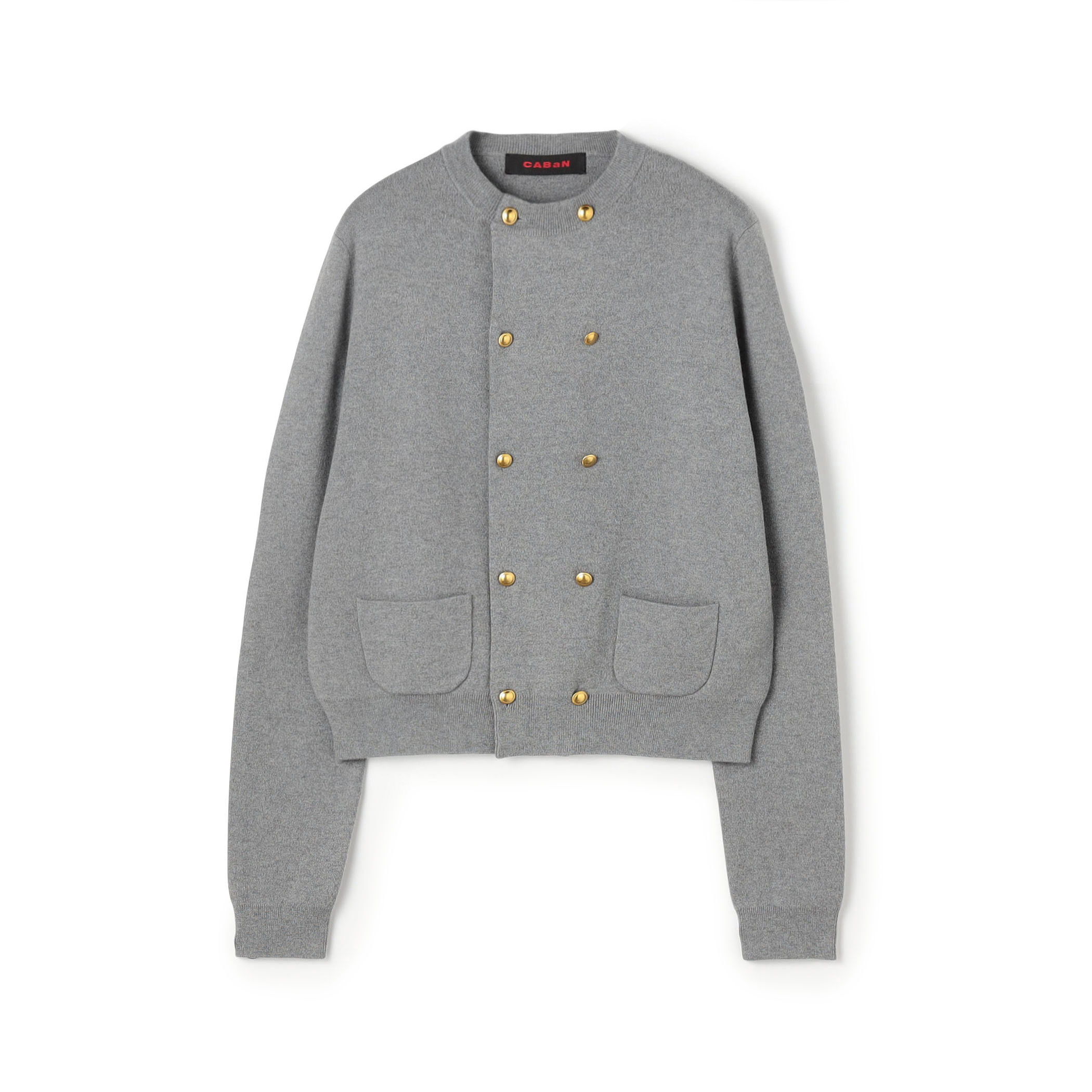 コットンカシミヤ ダブルボタンカーディガン