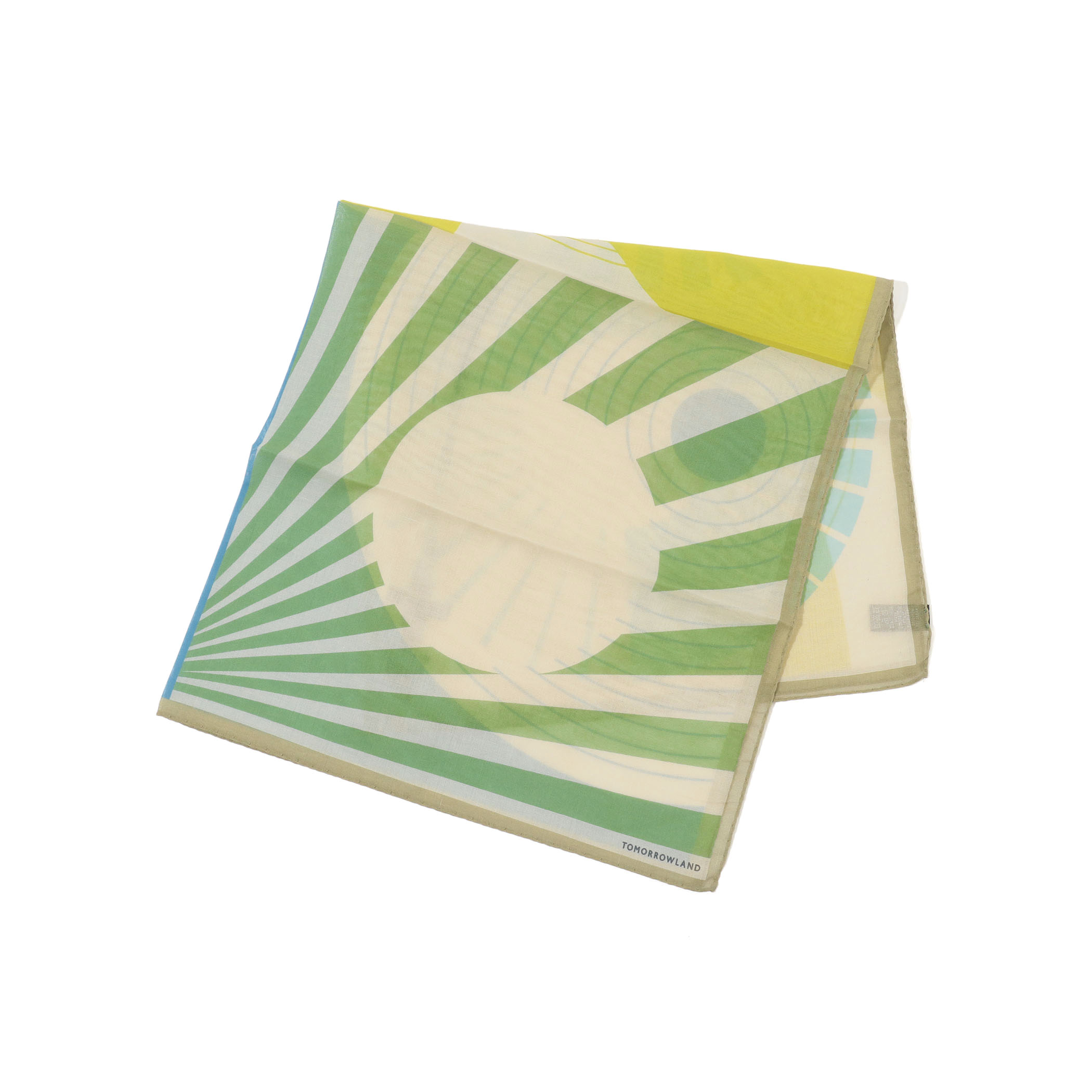 TOMORROWLAND コットンシルク プリントスカーフ