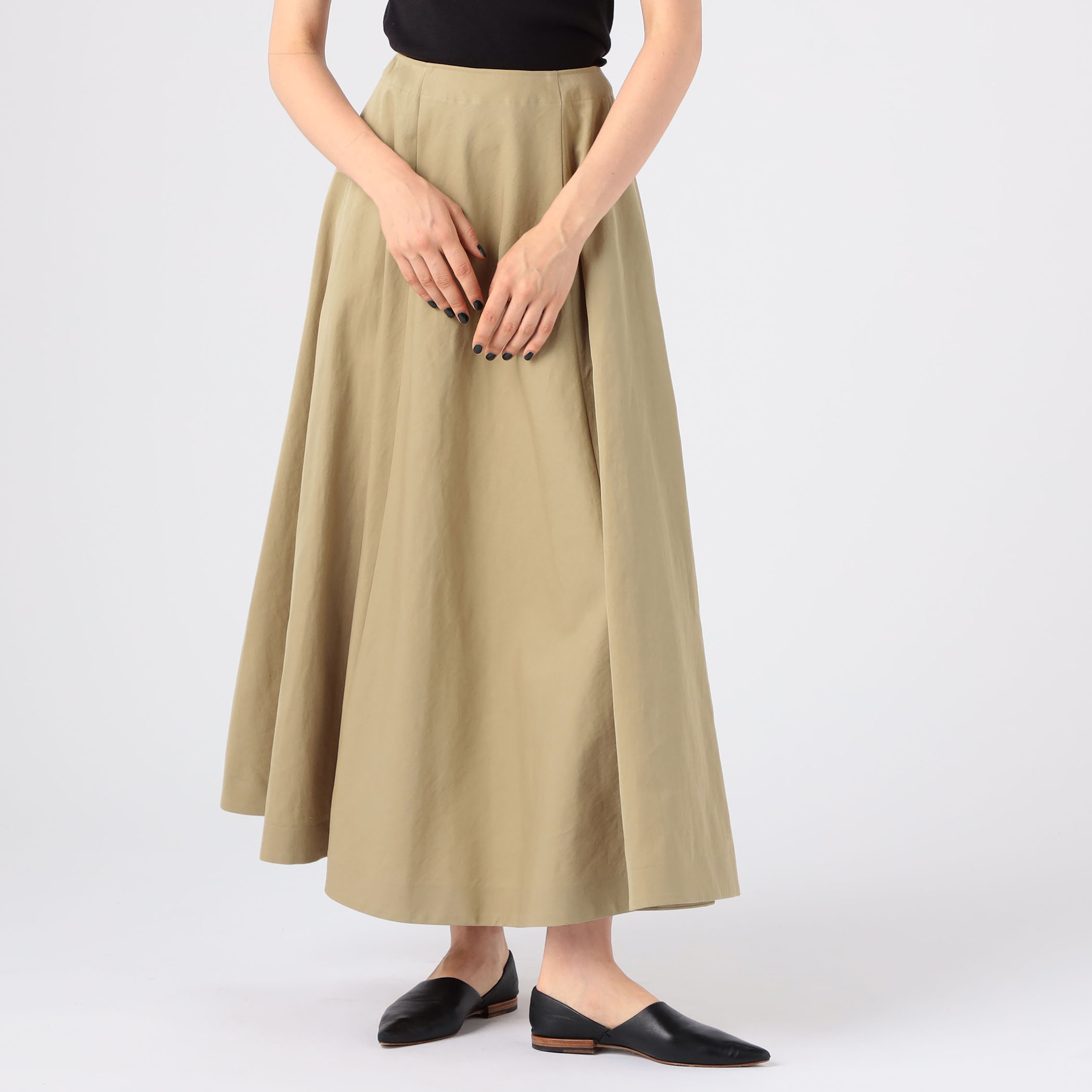 外箱不良宅配便送料無料 22AW TELMA テルマ COMBI FLAR SKIRT ロング