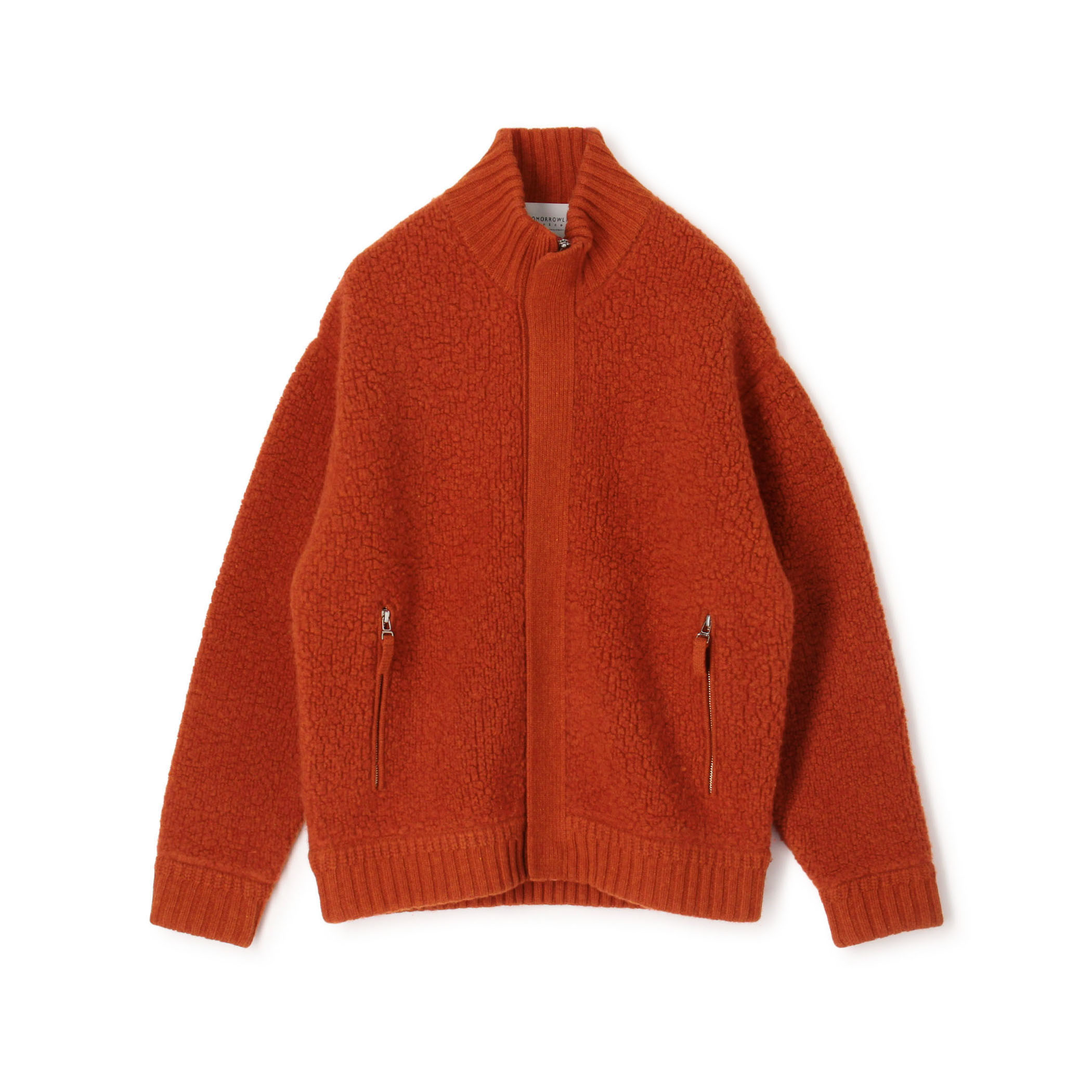【WEB先行予約】TOMORROWLAND tricot ウールカシミヤ パイルフリースジップカーディガン