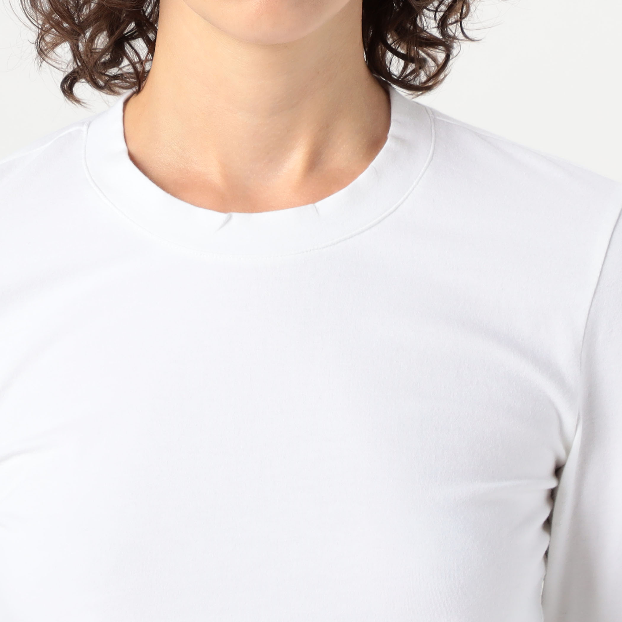 コットンポリエステル クロップドTシャツ WMTP3925