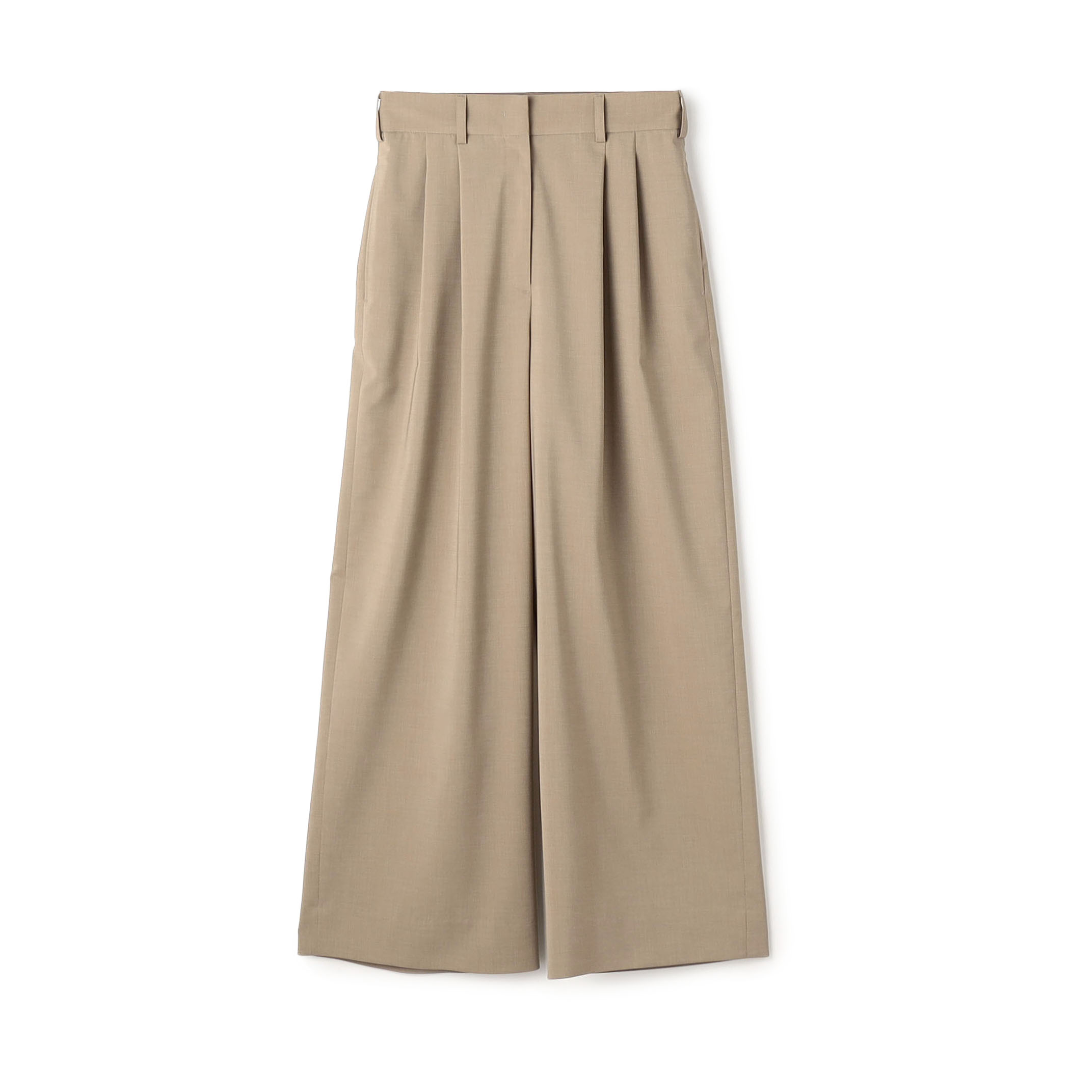 【一部WEB先行予約】ポリエステルツイル ２タックスラックスパンツ