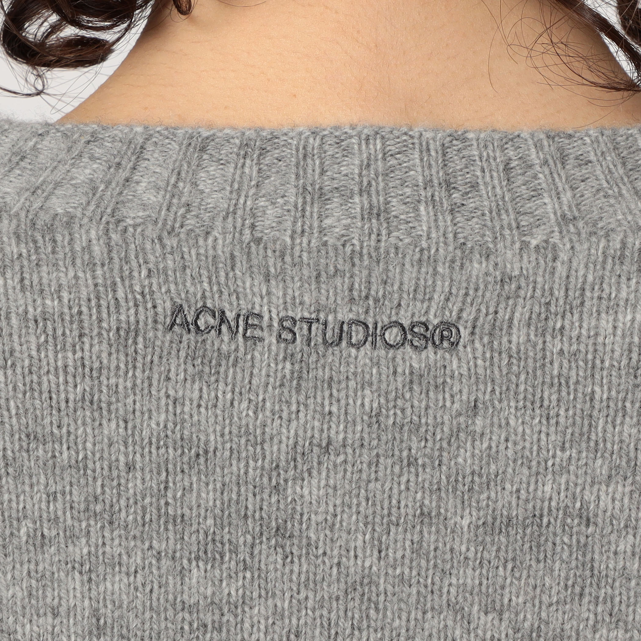 Acne Studios ウールカシミヤ クロップドニット