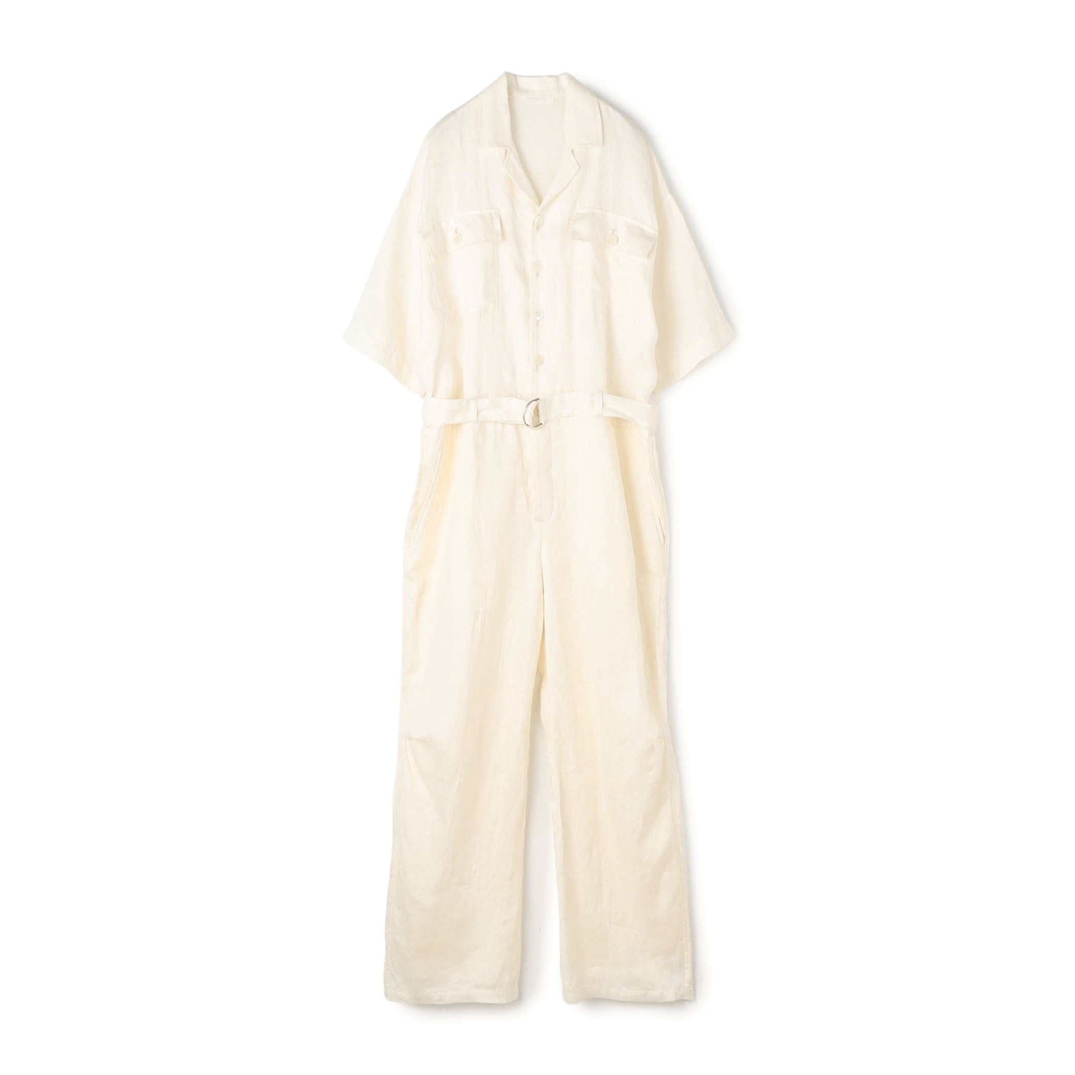 ラミーサテン ベルテッドジャンプスーツ