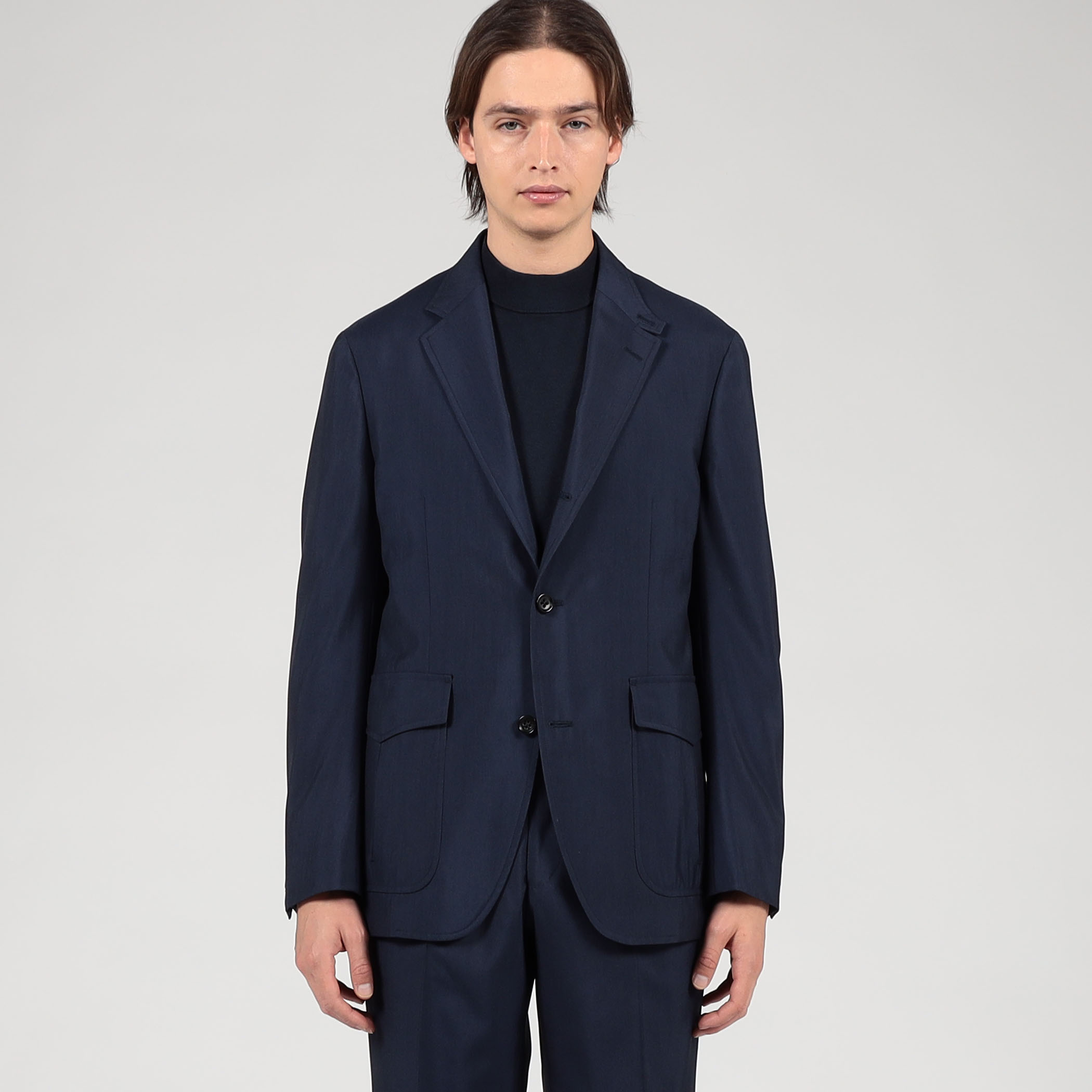 ウールシルク シューティングジャケット MARZOTTO