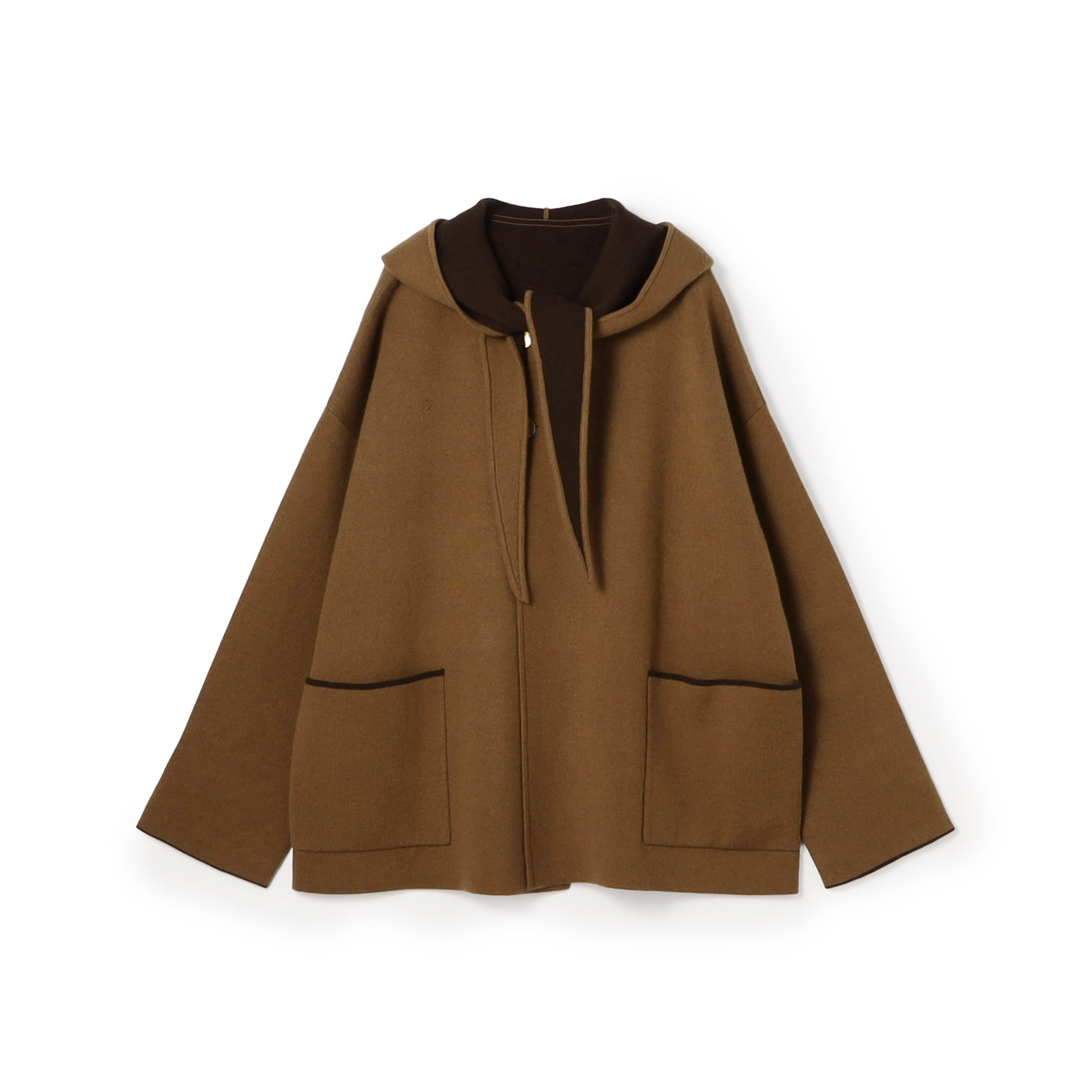【WEB先行予約】ダブルフェイスニット リバーシブルショートコート