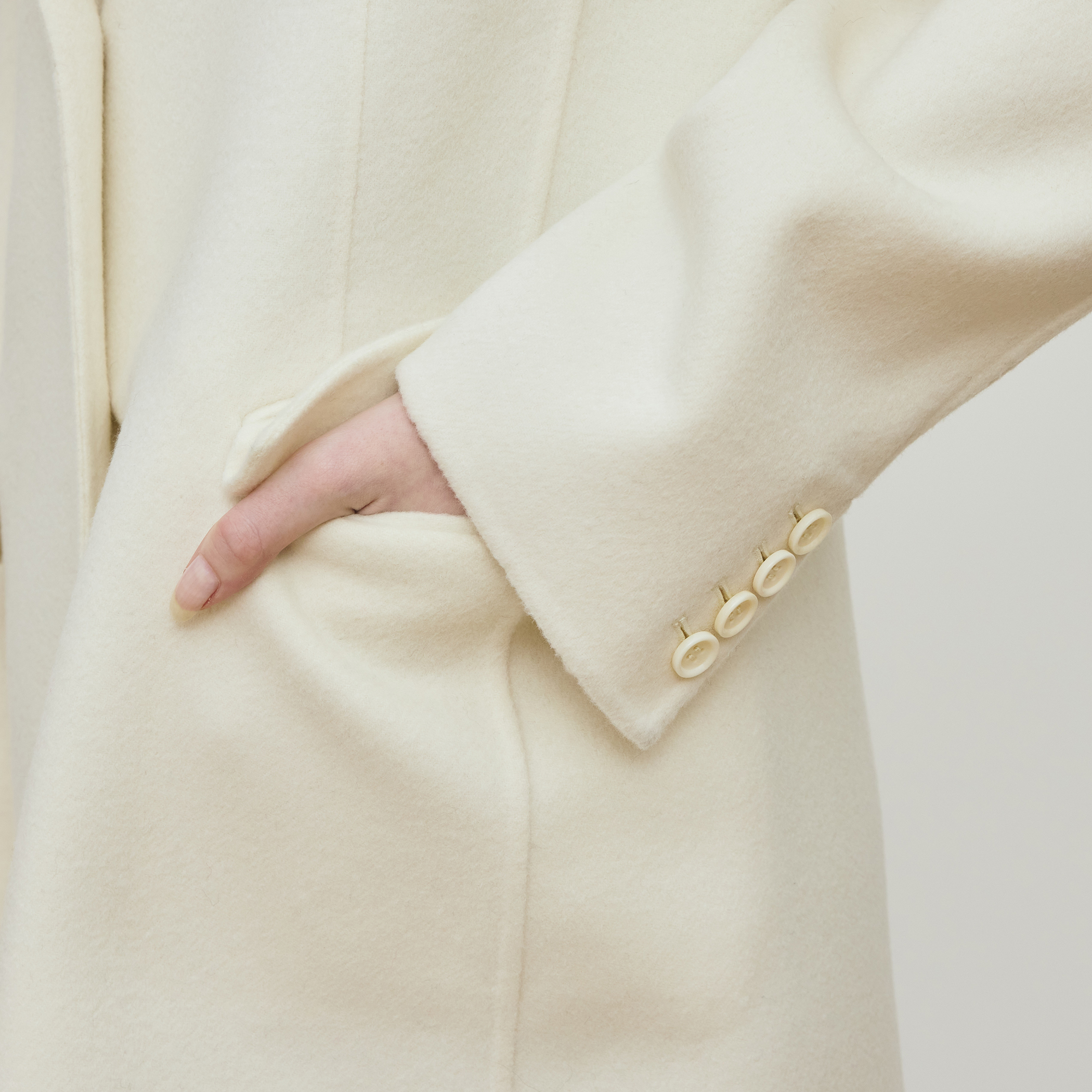 ダブルフェイスメルトンビーバー チェスターコート｜トゥモローランド