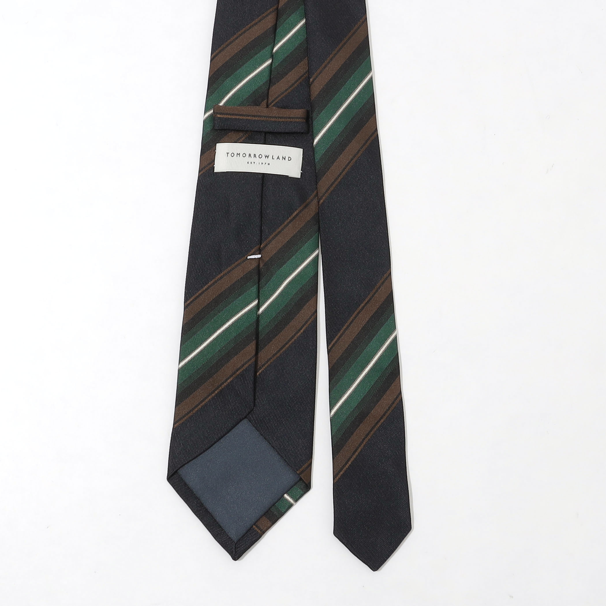 TOMORROWLAND シルクジャガード レジメンタルストライプネクタイ