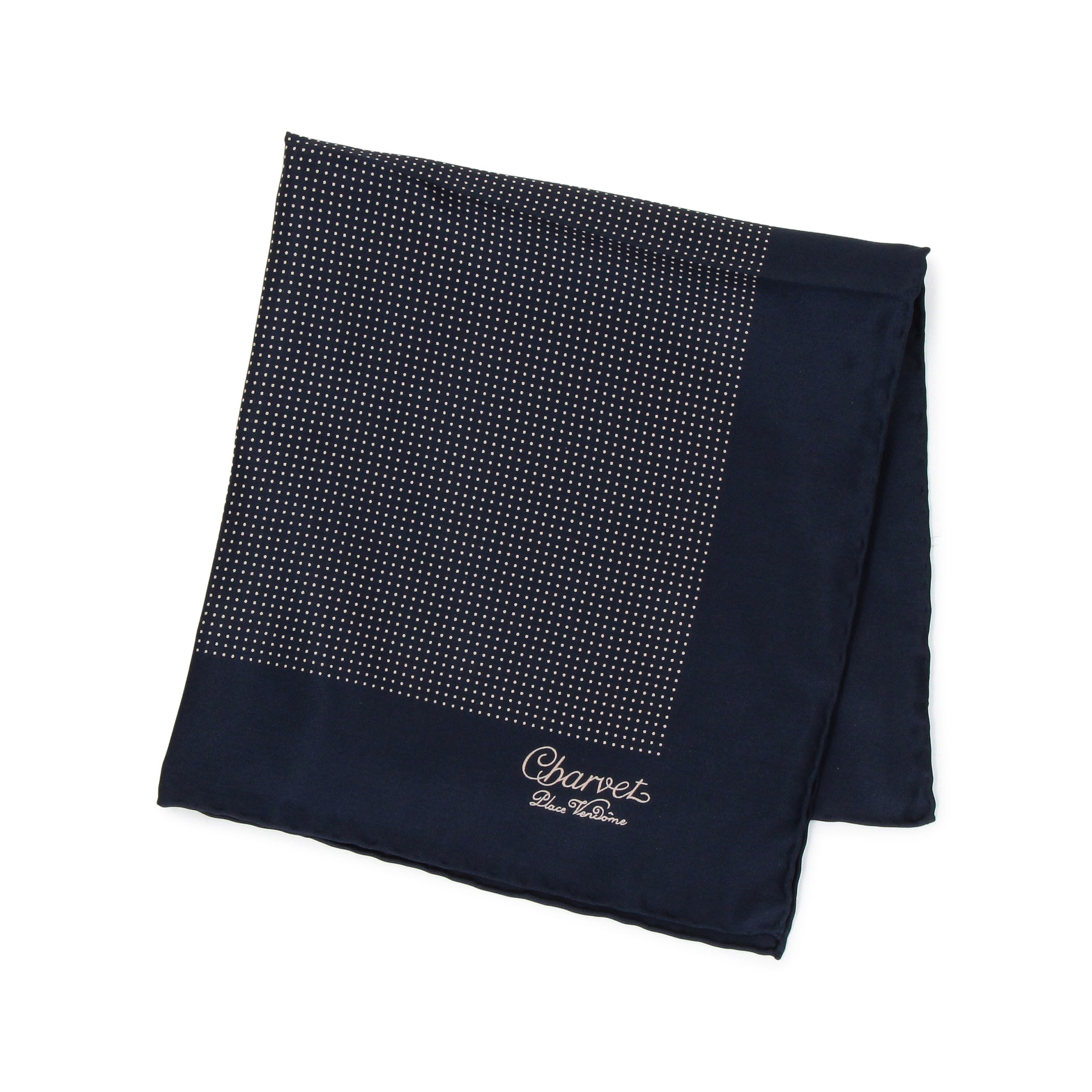 Charvet シルクプリント ポケットチーフ