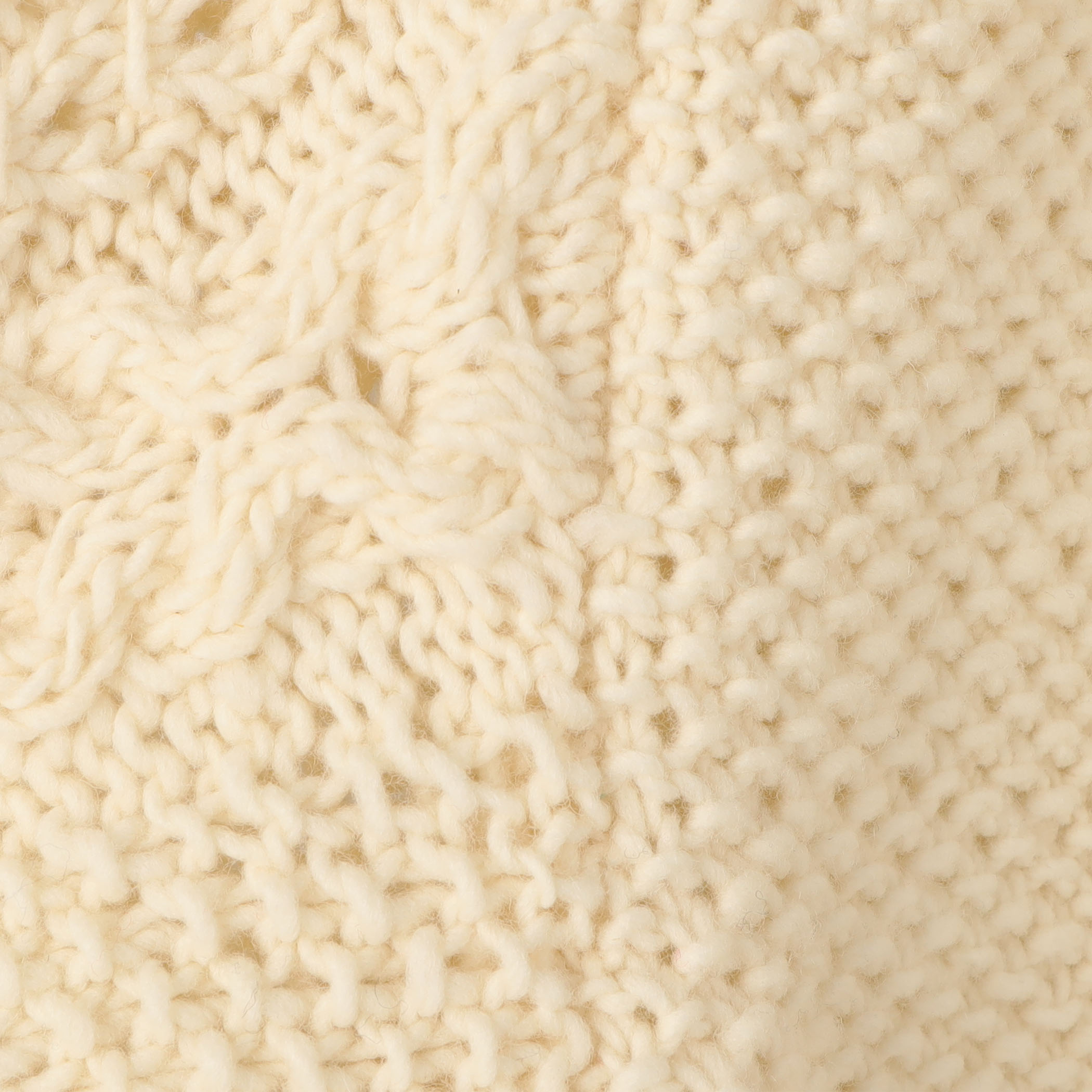 トゥモローランド ハンドニット ジャガード クルーネック 手編み セーター セール】 ハンドクロシェ クルーネックニットジャケット （ノーカラー