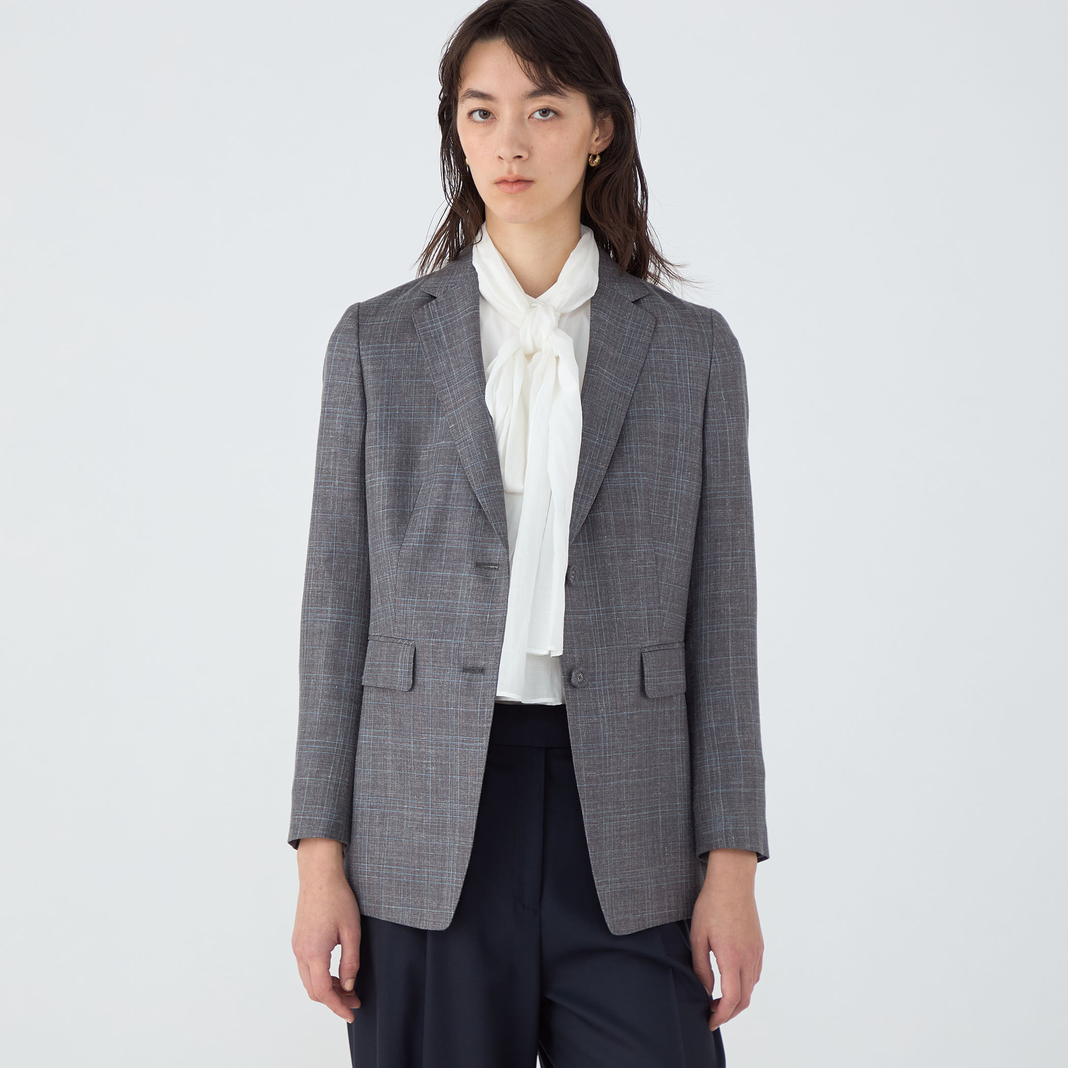 トゥモローランド サマージャケット　リネン SUMMERTIME BLUE シングル2Bジャケット｜トゥモローランド 公式通販