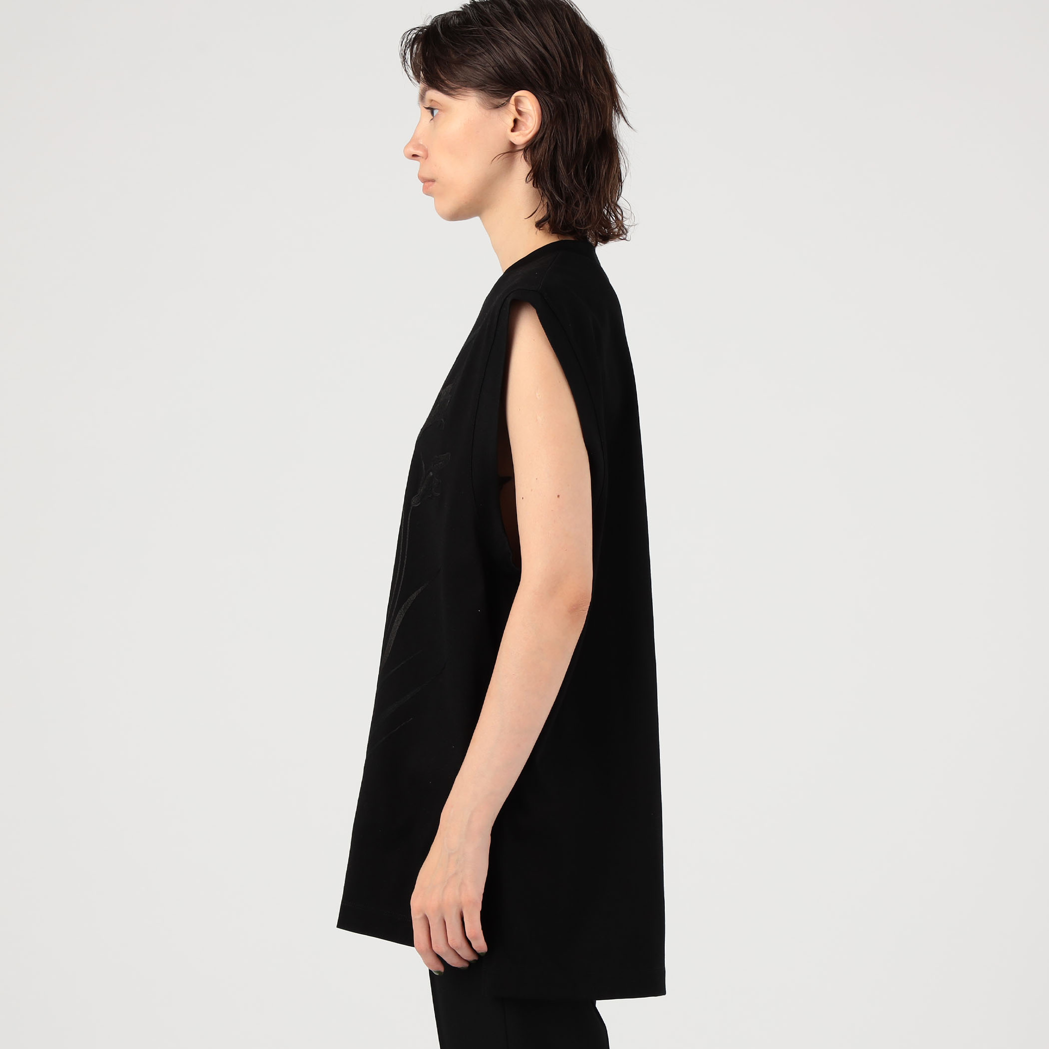 Mame Kurogouchi Suvin Cotton Jersey Emboridery Top