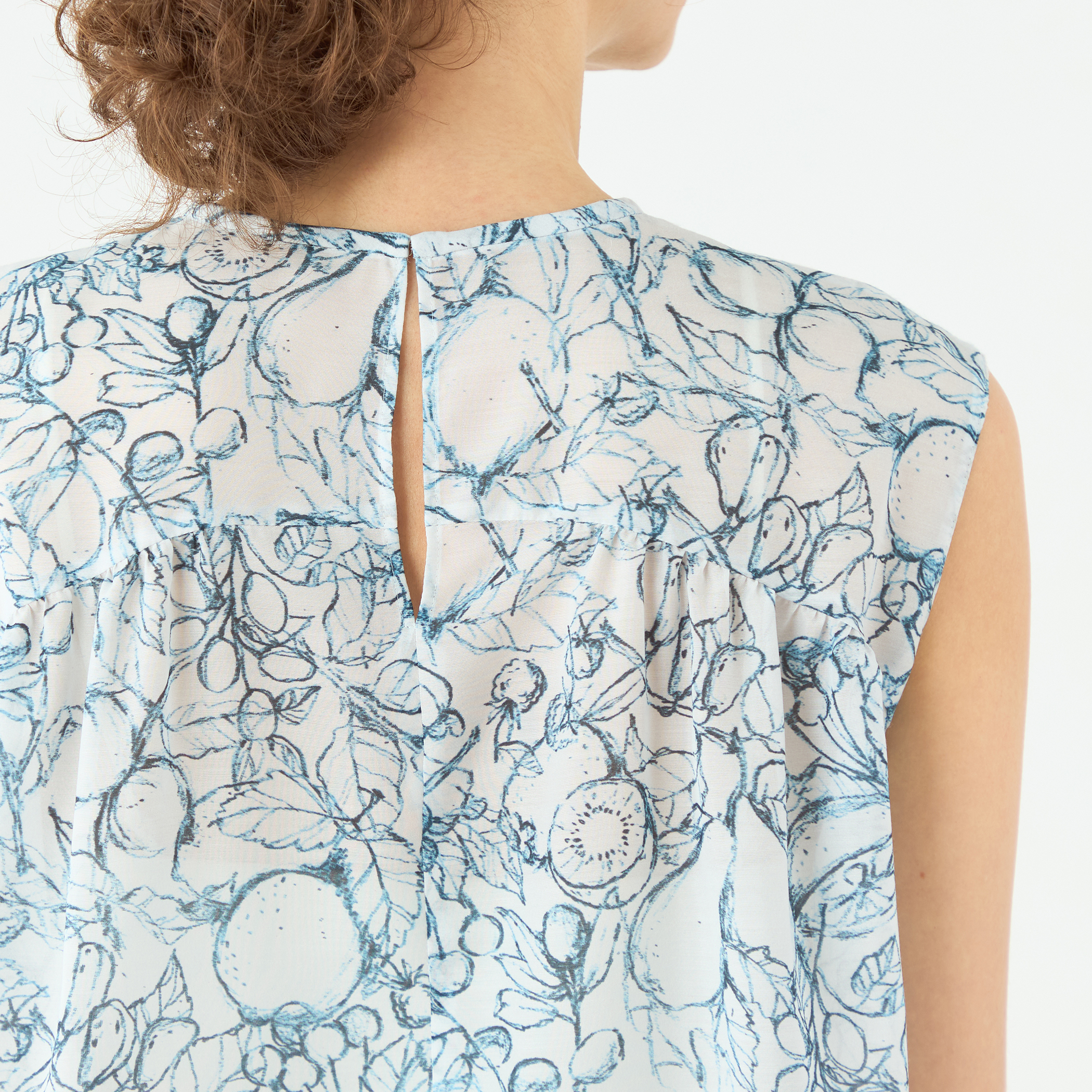 トゥモローランド　ブラウス　フレア コットンシルクサテン タックフレアブラウス | maison