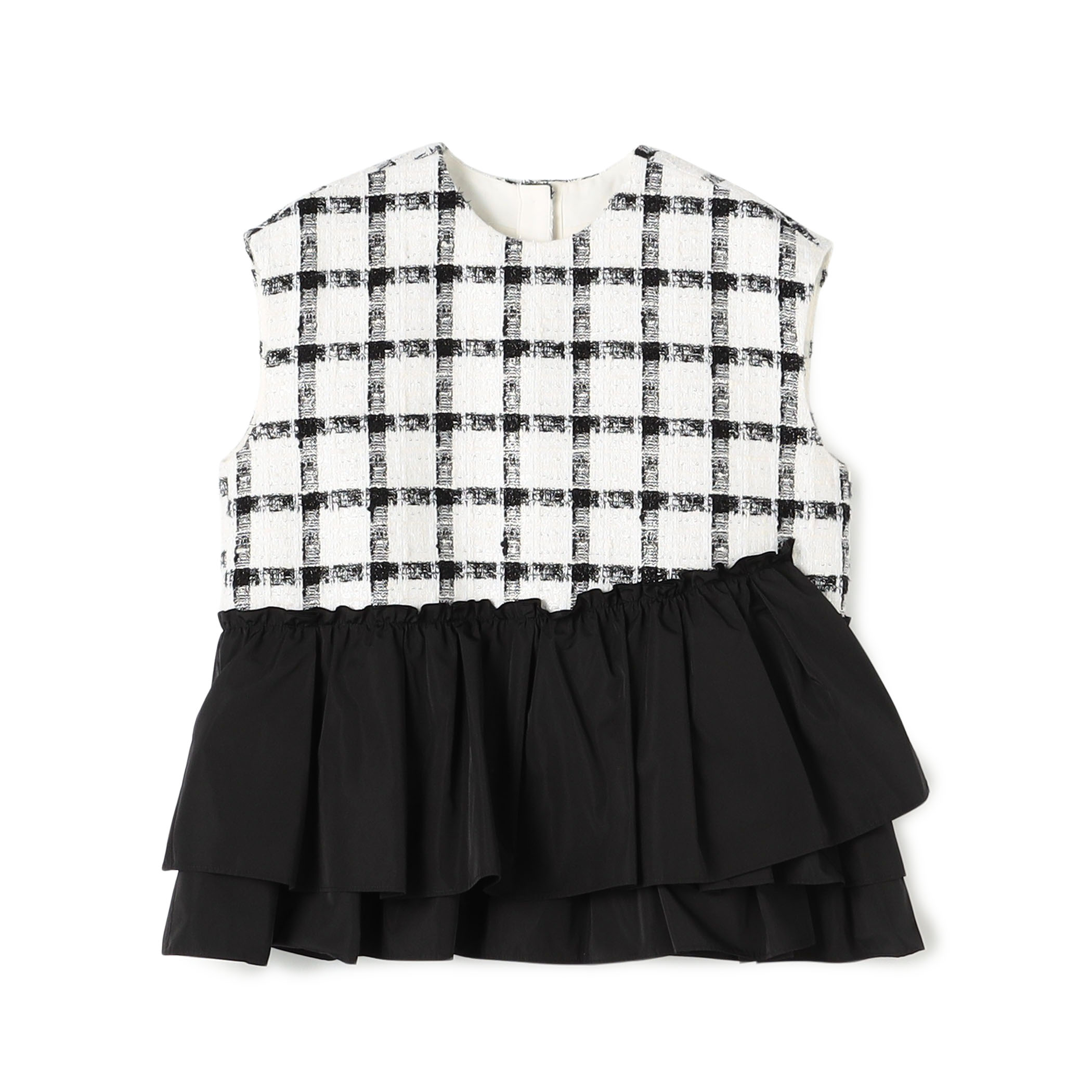 タッタースパンコール ティアードフリルトップス