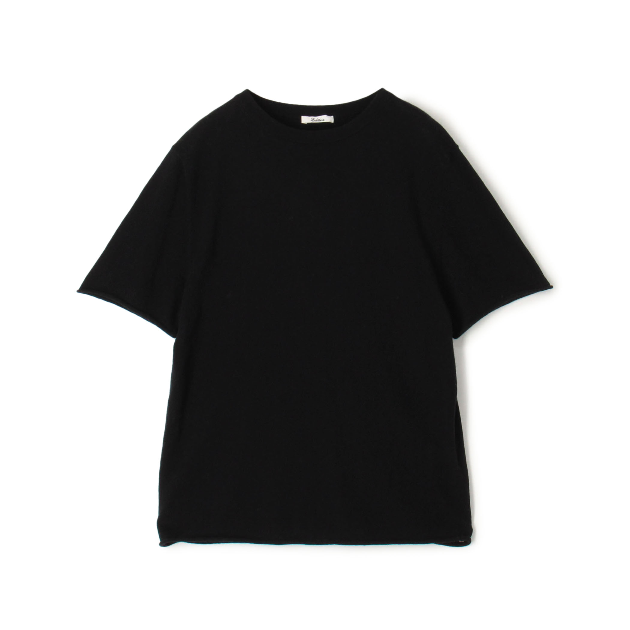 コットンカシミヤ ハーフスリーブニット