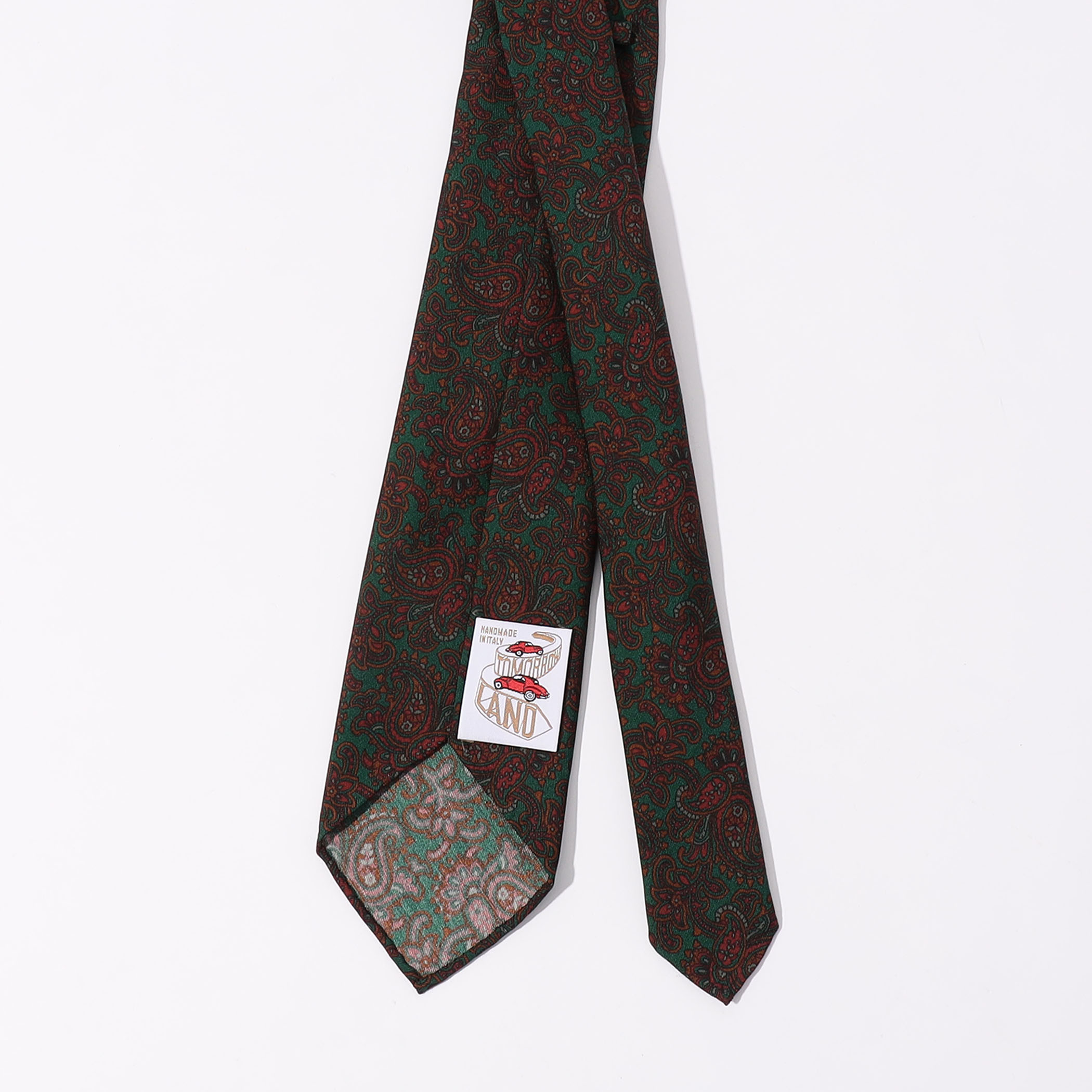 TOMORROWLAND MADE IN ITALY ウールシルク ペイズリーネクタイ