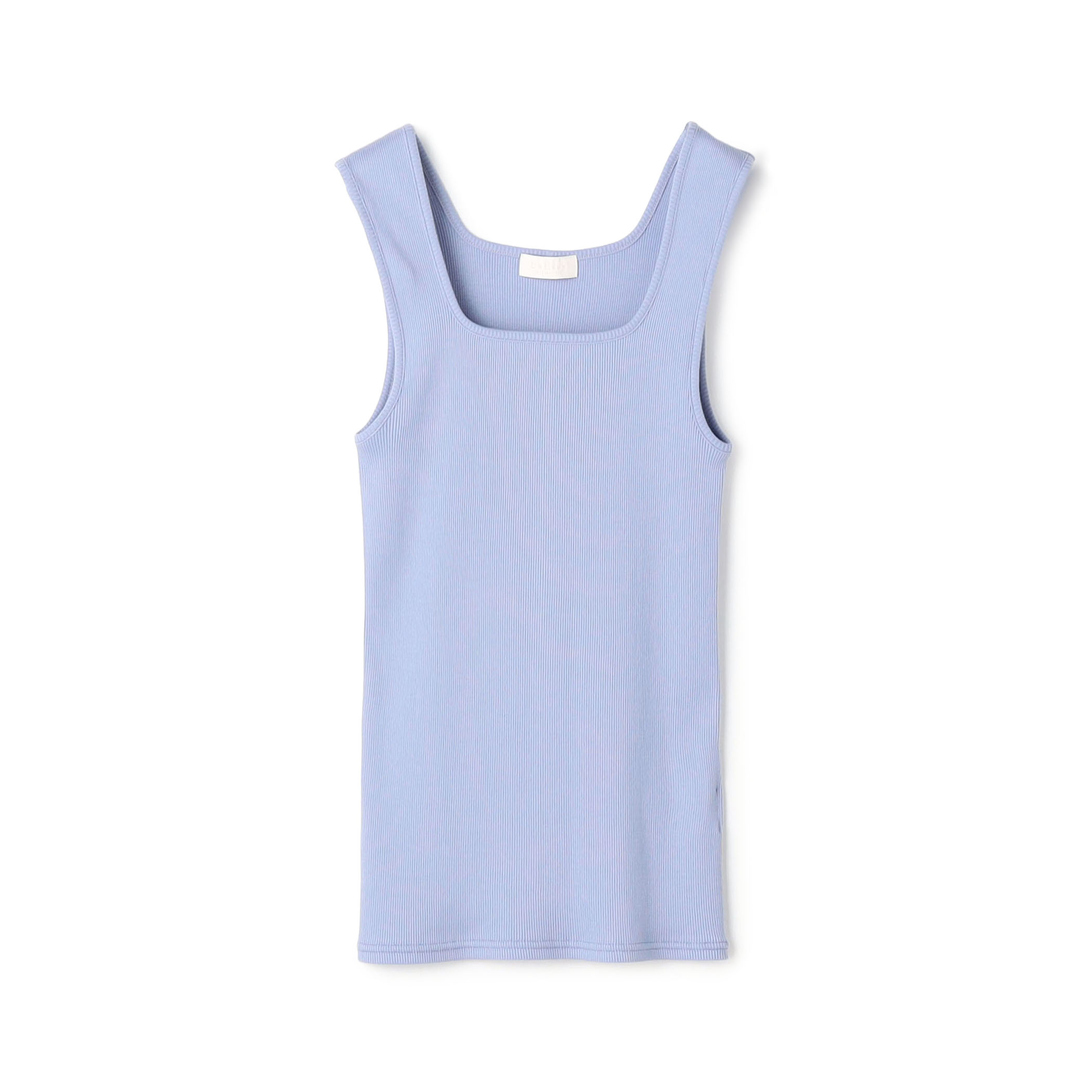 スーピマテレコ スクエアネックタンクトップ