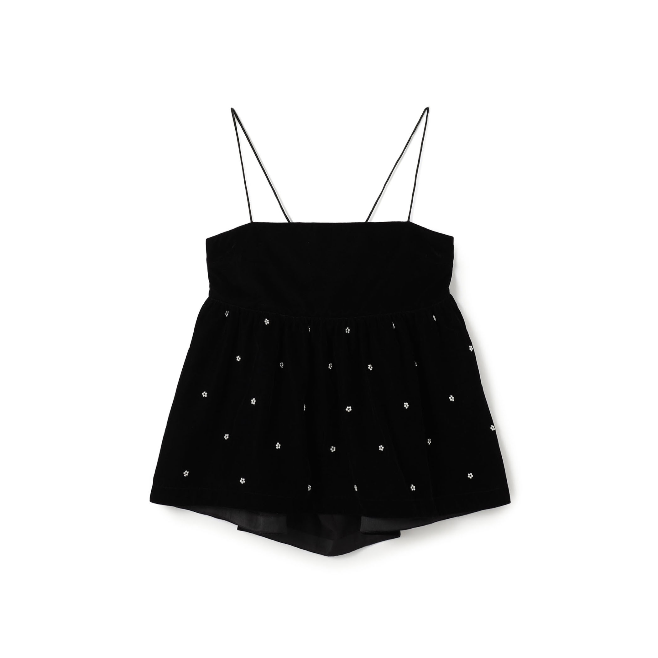 【別注】ne Quittez pas BLACK  VELBET PEARL トップス