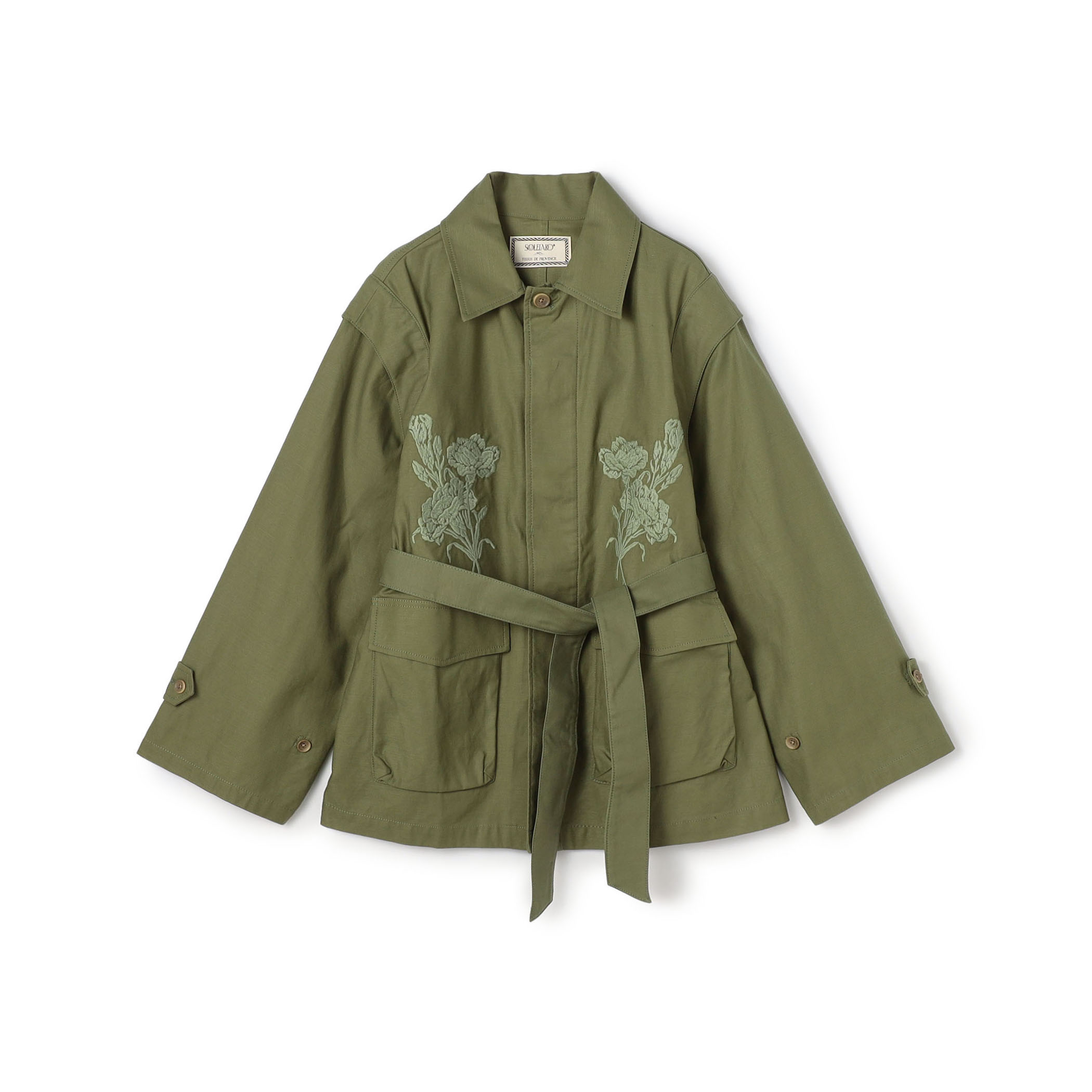 バックサテン 2-wayミリタリージャケット