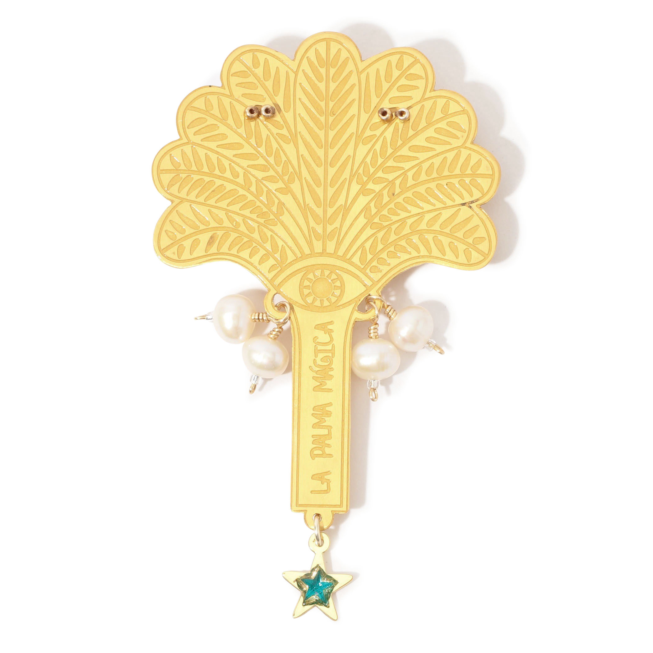 MERCEDES SALAZAR GOLDEN PALM ブローチ