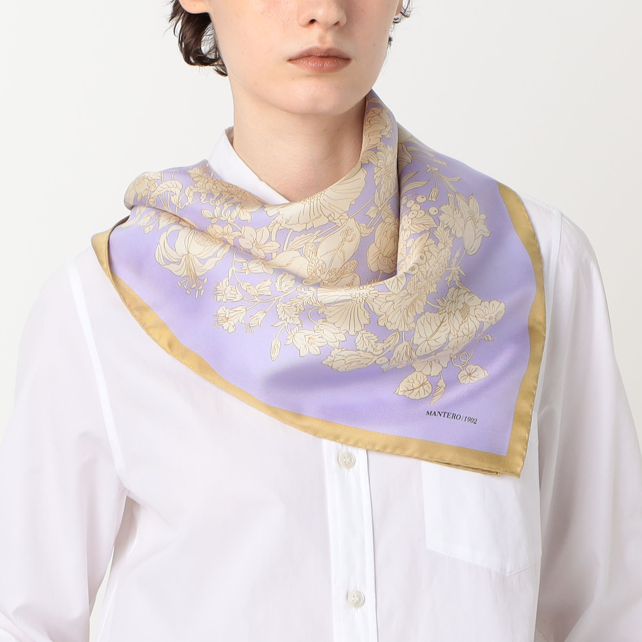 MANTERO 1902 MIDNIGHT FLEUR シルクスカーフ｜トゥモローランド 公式 