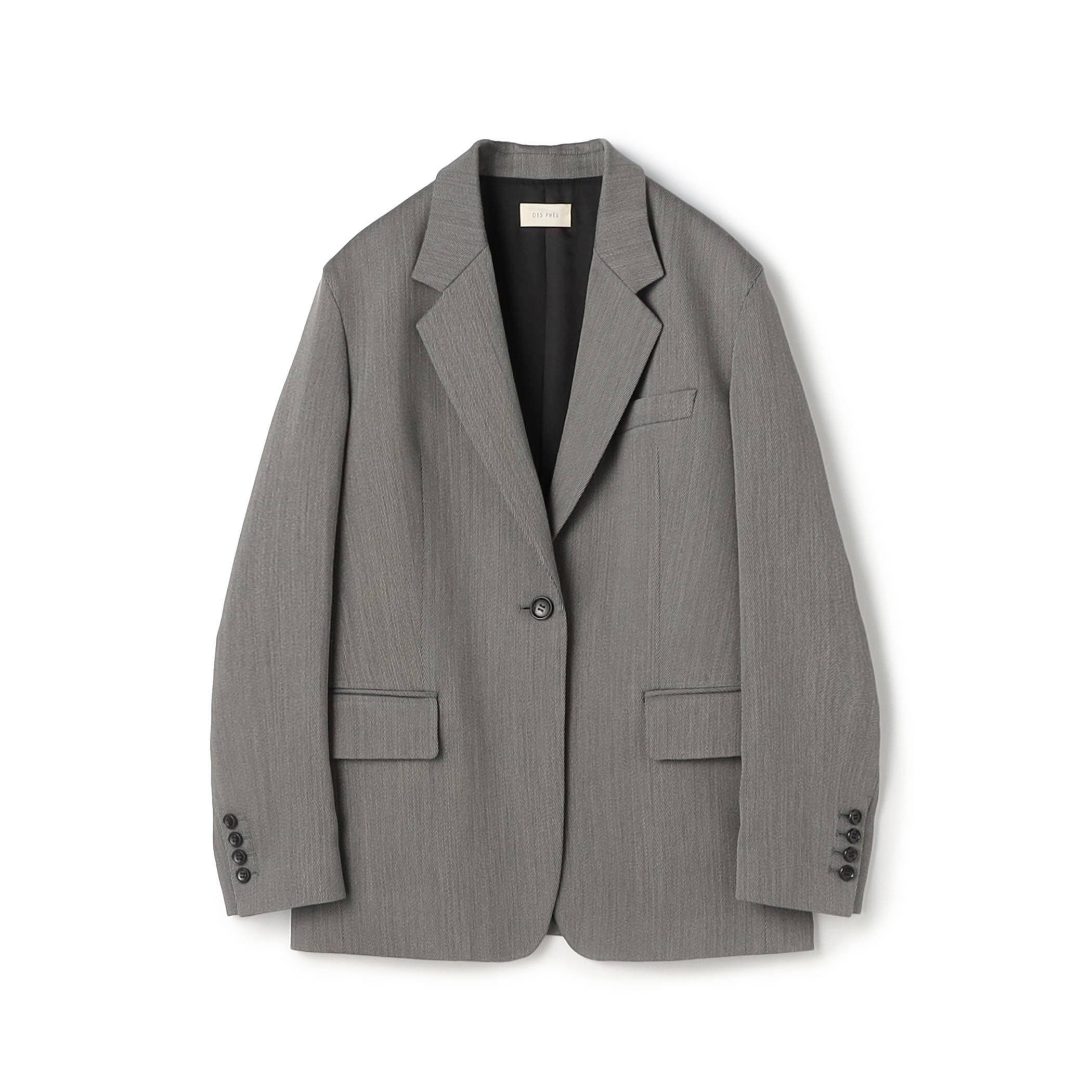 【WEB先行予約】ハイツイストカルゼ ラウンドショルダーシングルジャケット