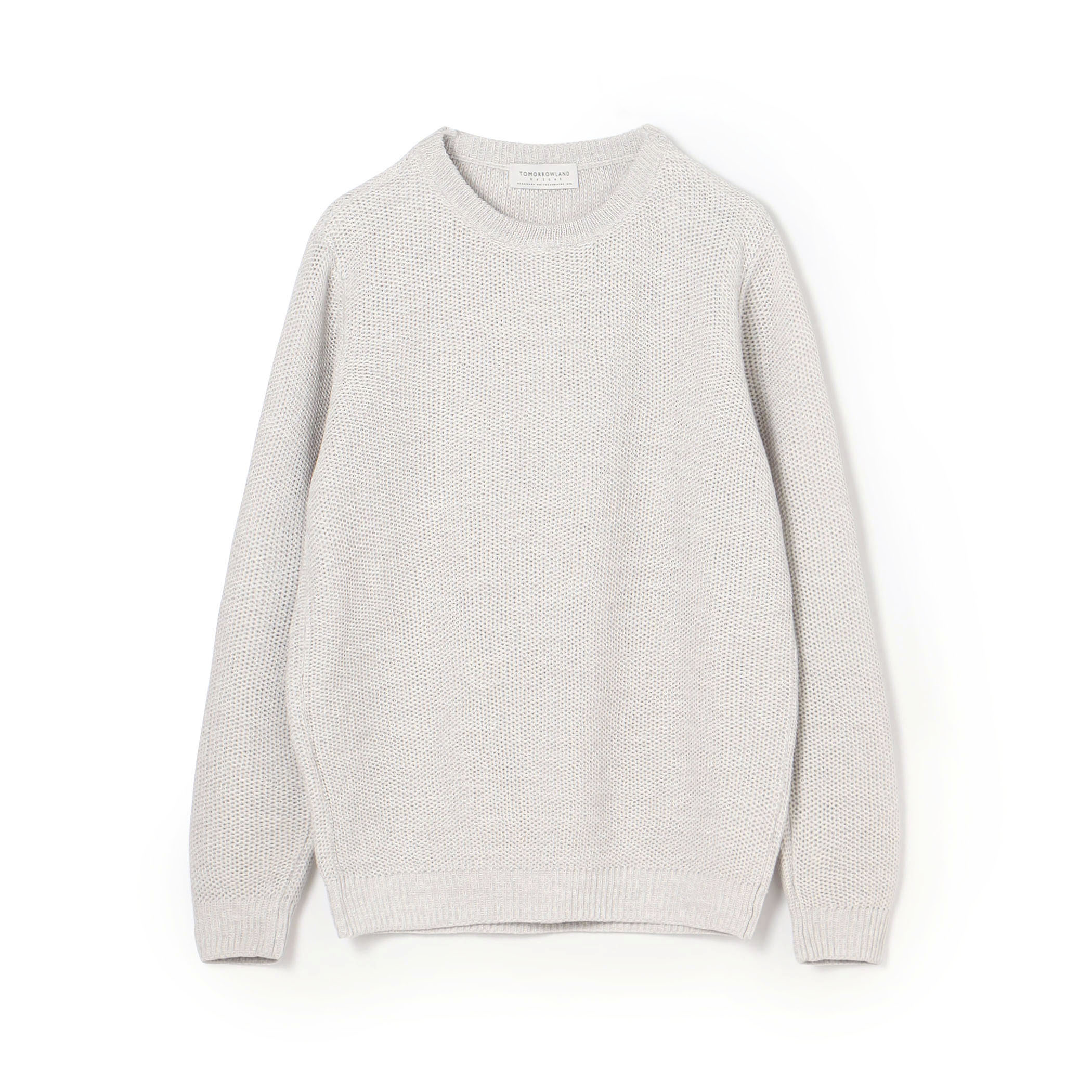 TOMORROWLAND tricot ギマコットンリネン クルーネックプルオーバー