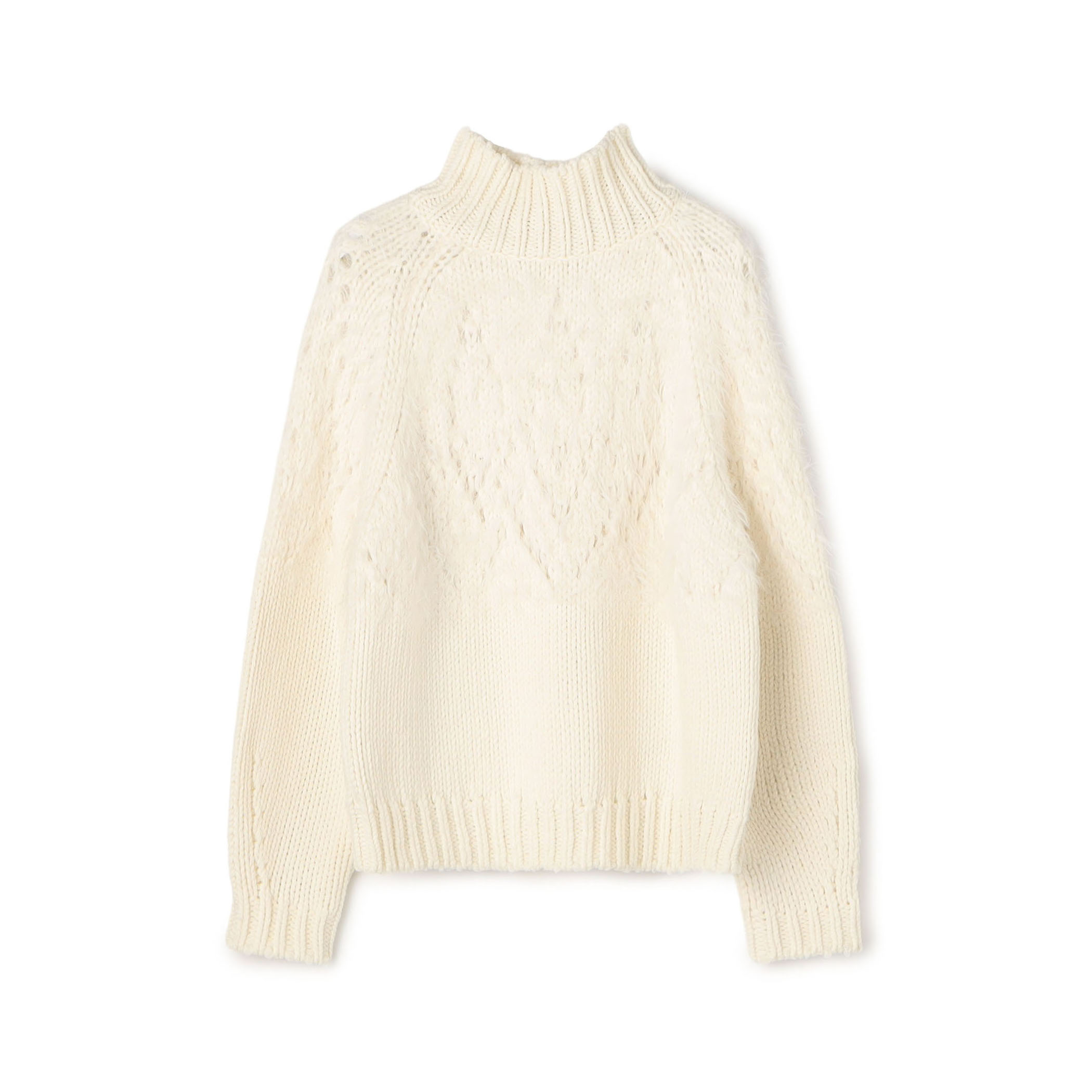 アイレットシャギー ハイネックプルオーバー