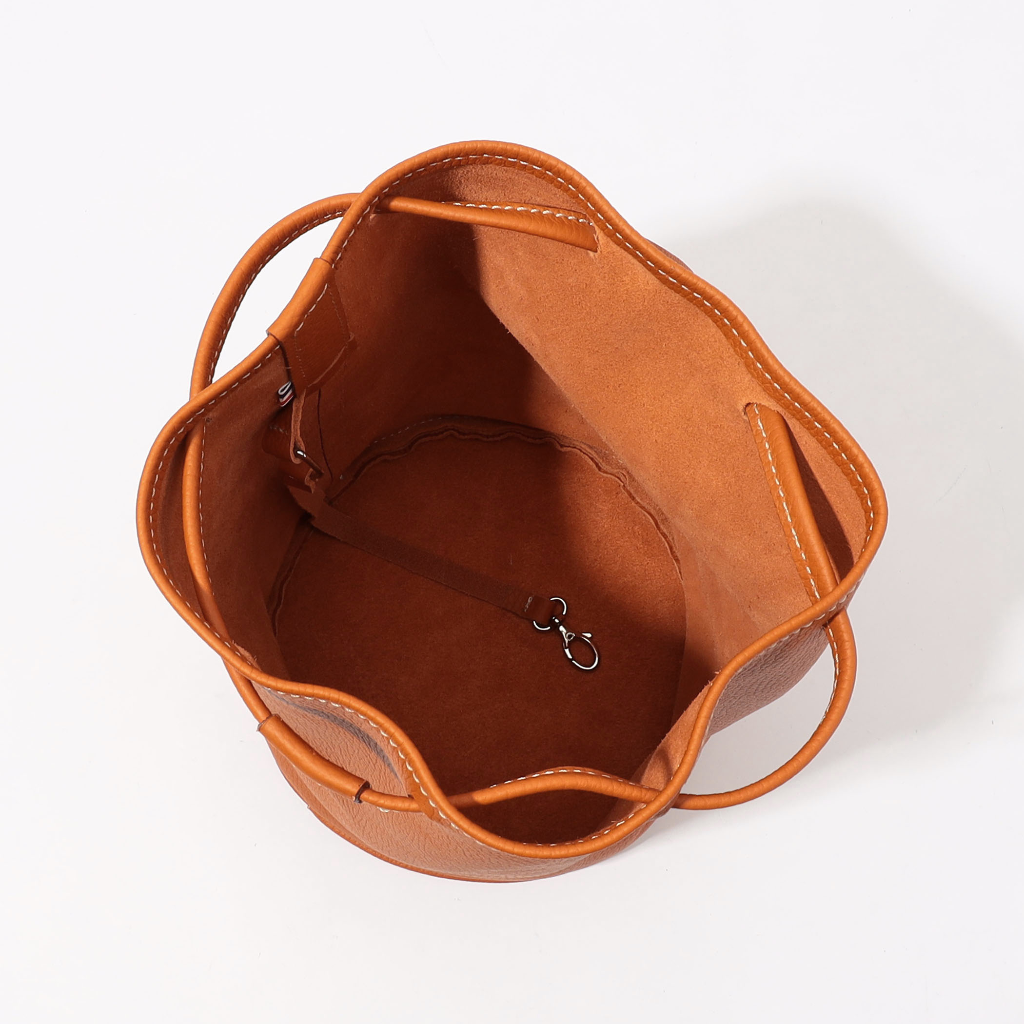 別注】Charles et Charlus シュリンクレザー 巾着バッグ