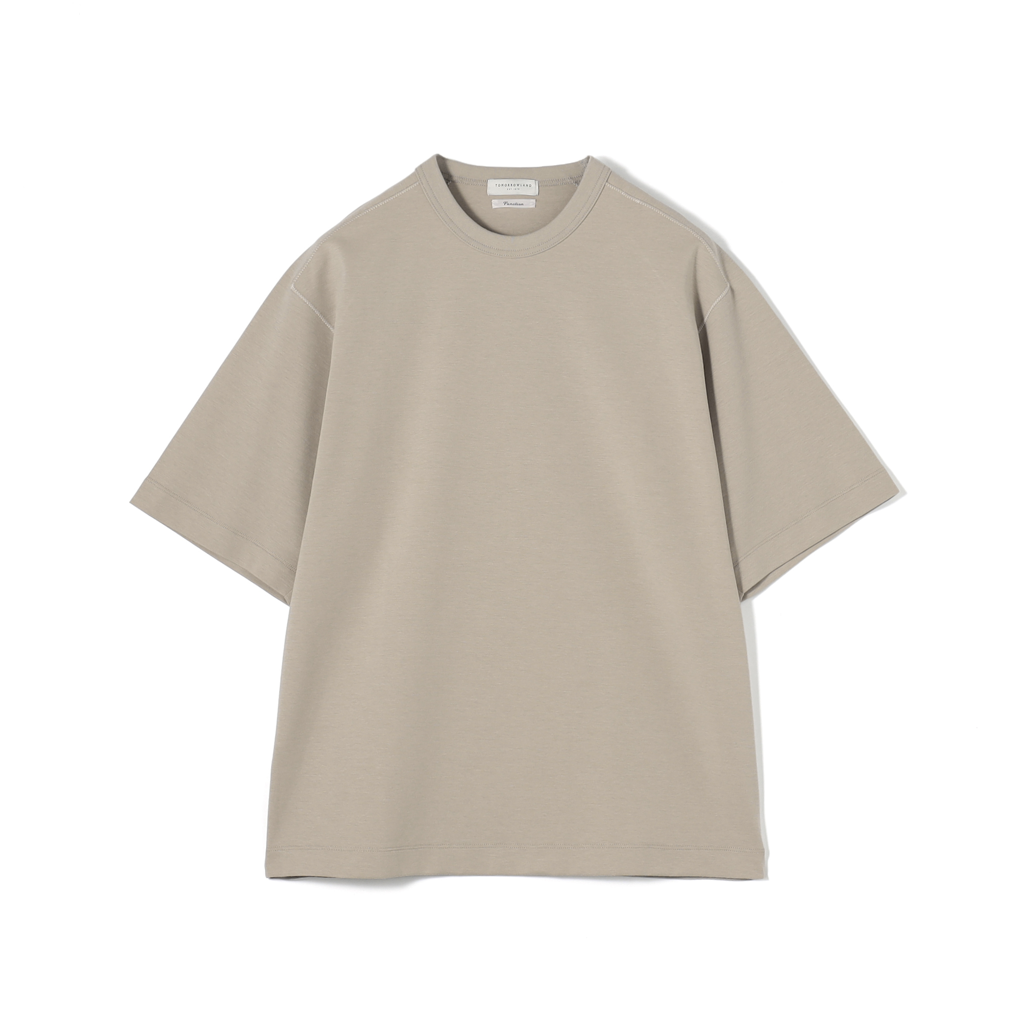 【接触冷感・吸水速乾】コットンポリエステルポンチ クルーネックTシャツ