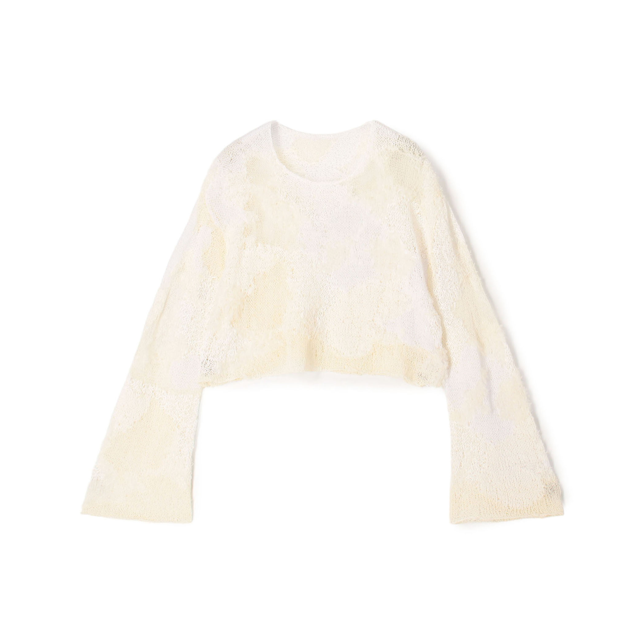 ハンドニット ラウンドネックプルオーバー