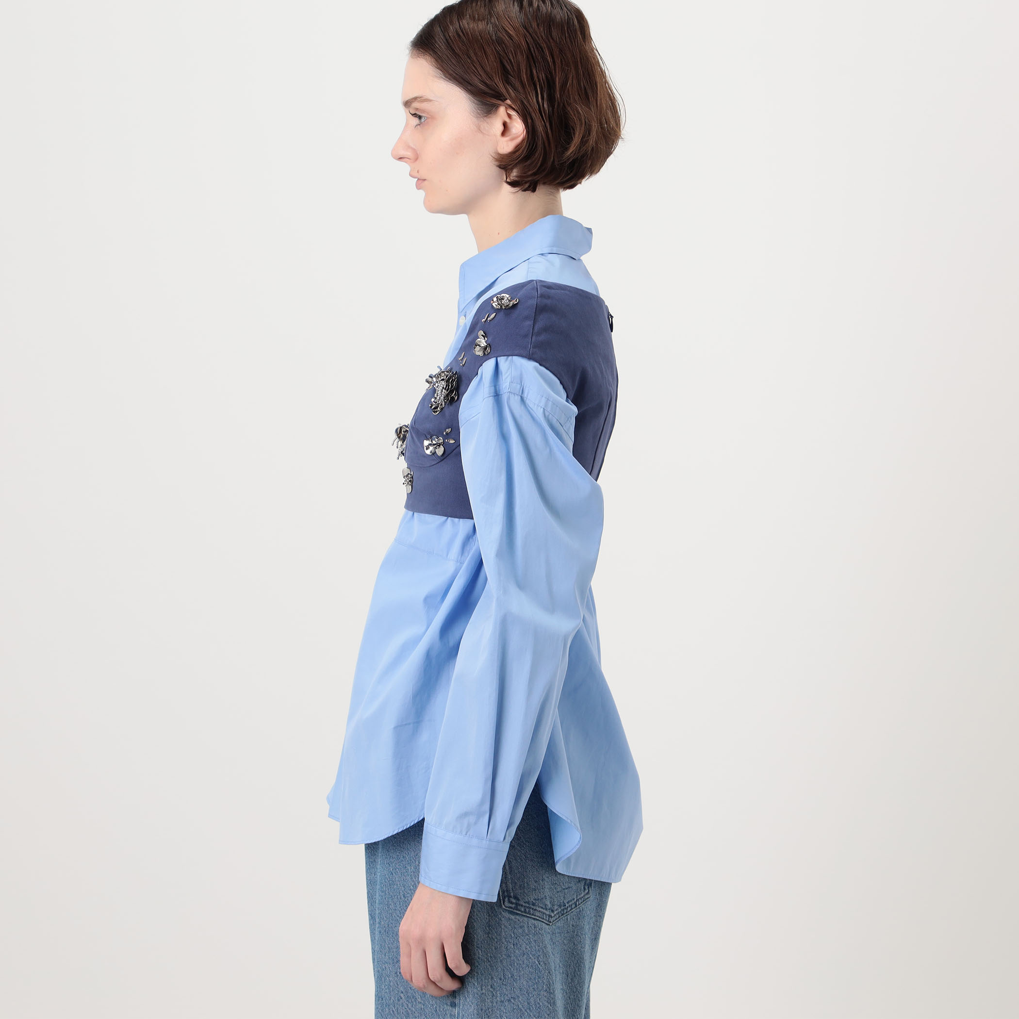 SHUSHU/TONG Boatneck Crop Top ビスチェトップ｜トゥモローランド