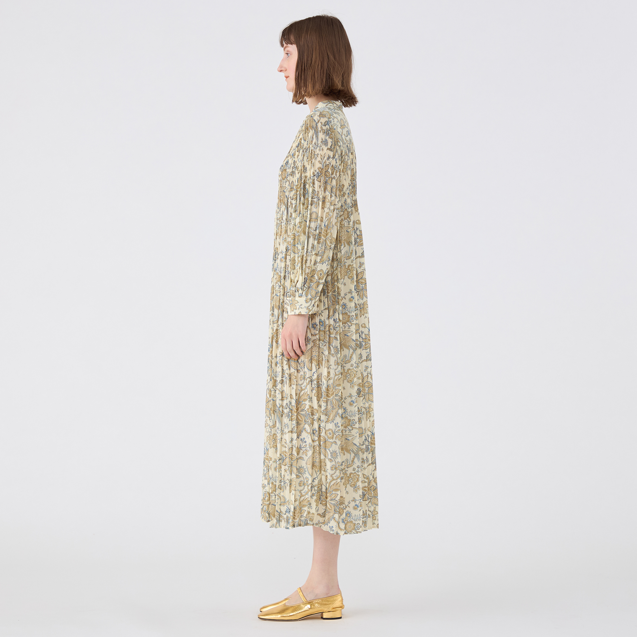 ポリエステルプリント プリーツワンピース｜トゥモローランド 公式通販